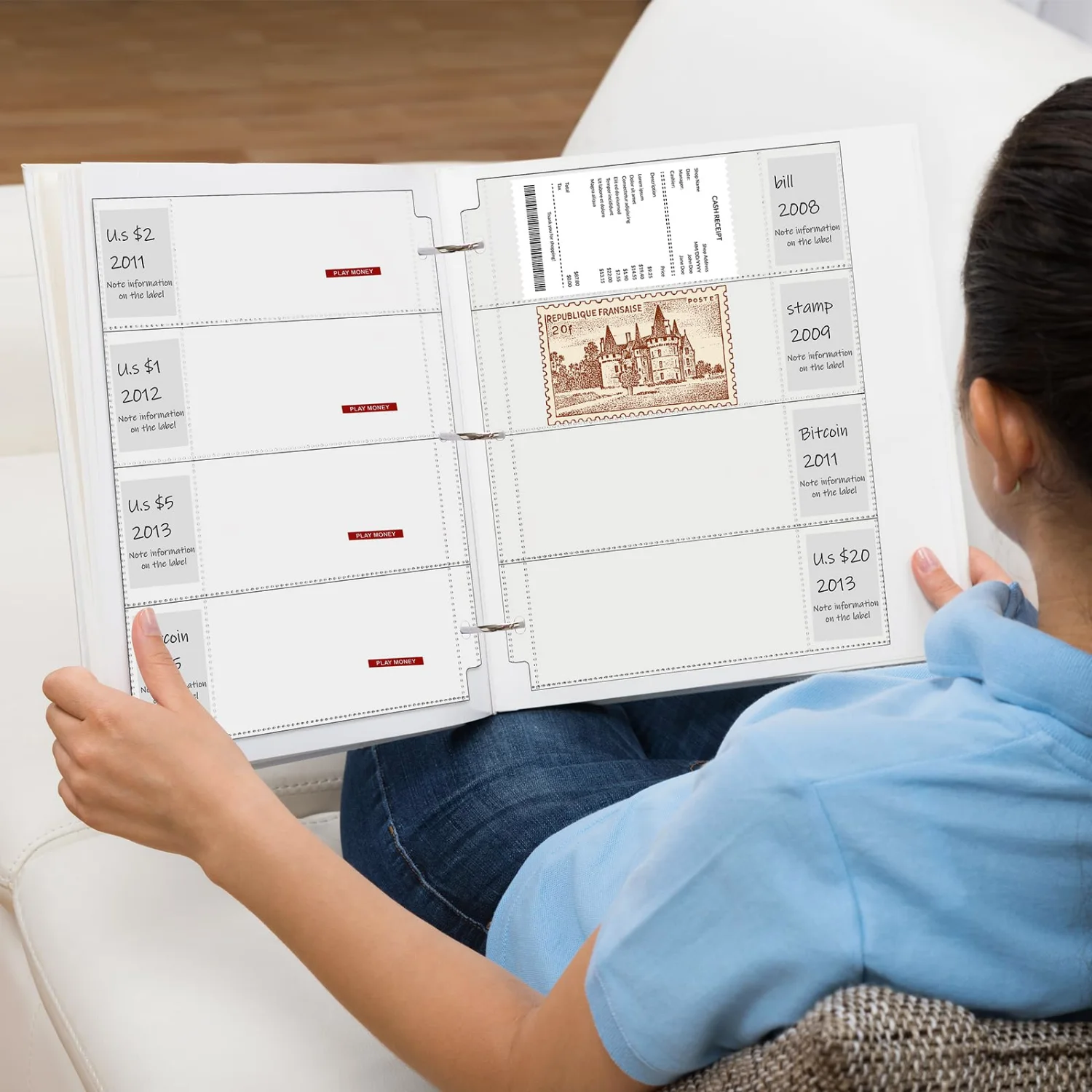 CHENGU Binders, pockets and binding, 24 to 48 pcs, Clear, 22.5 x 29 cm, 48 pcs