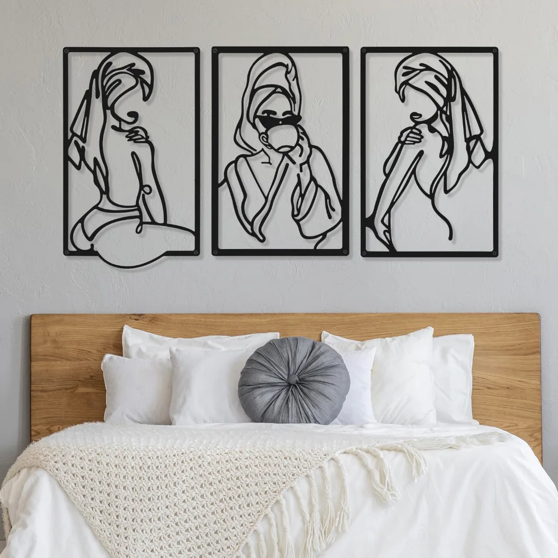 CHENGU Abstract woman line wall art, Cup, view 5