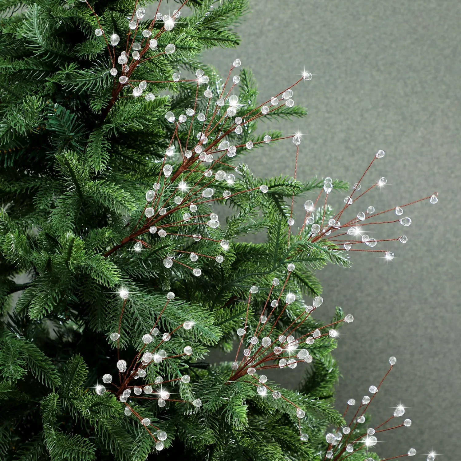 CHENGU Acrylic crystal Christmas tree picks