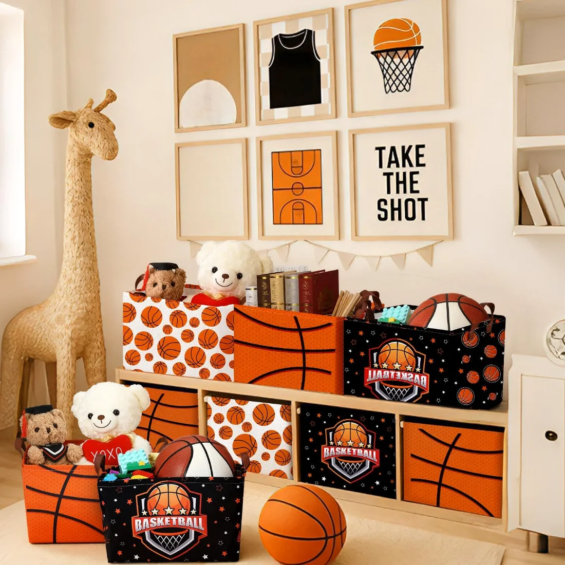 CHENGU Sports storage baskets, Basketball, view 3