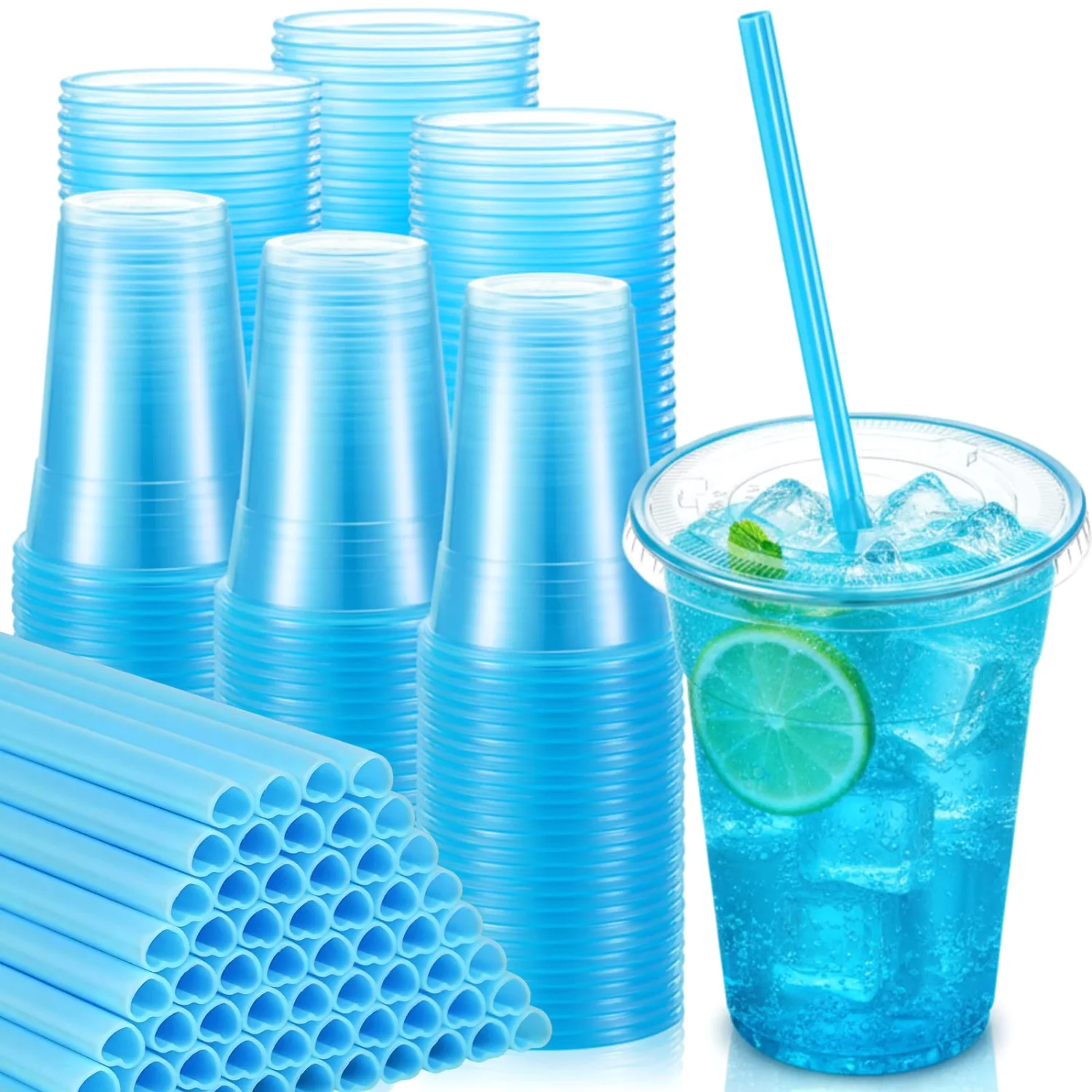 CHENGU Party cups, 100 pcs, Blue