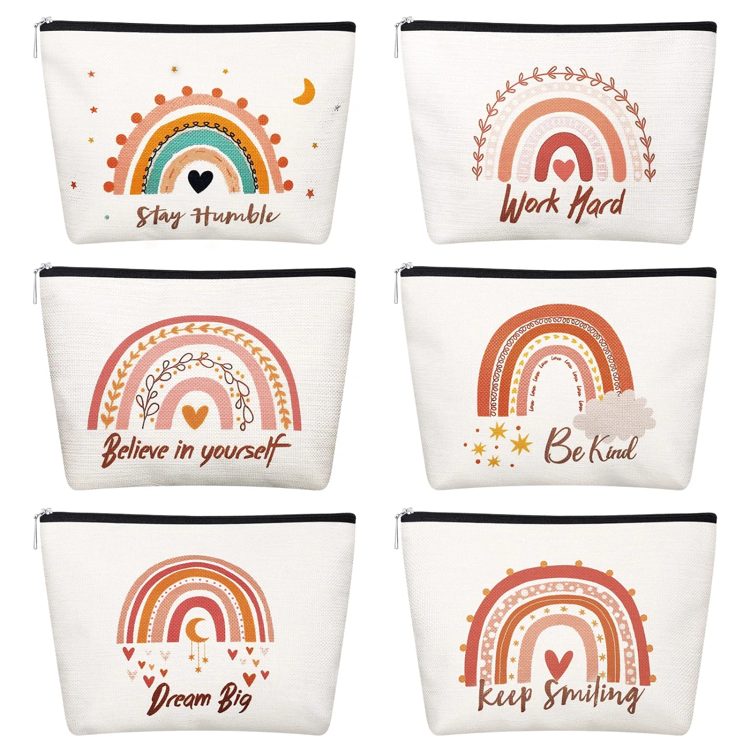 CHENGU Canvas makeup bags, Boho