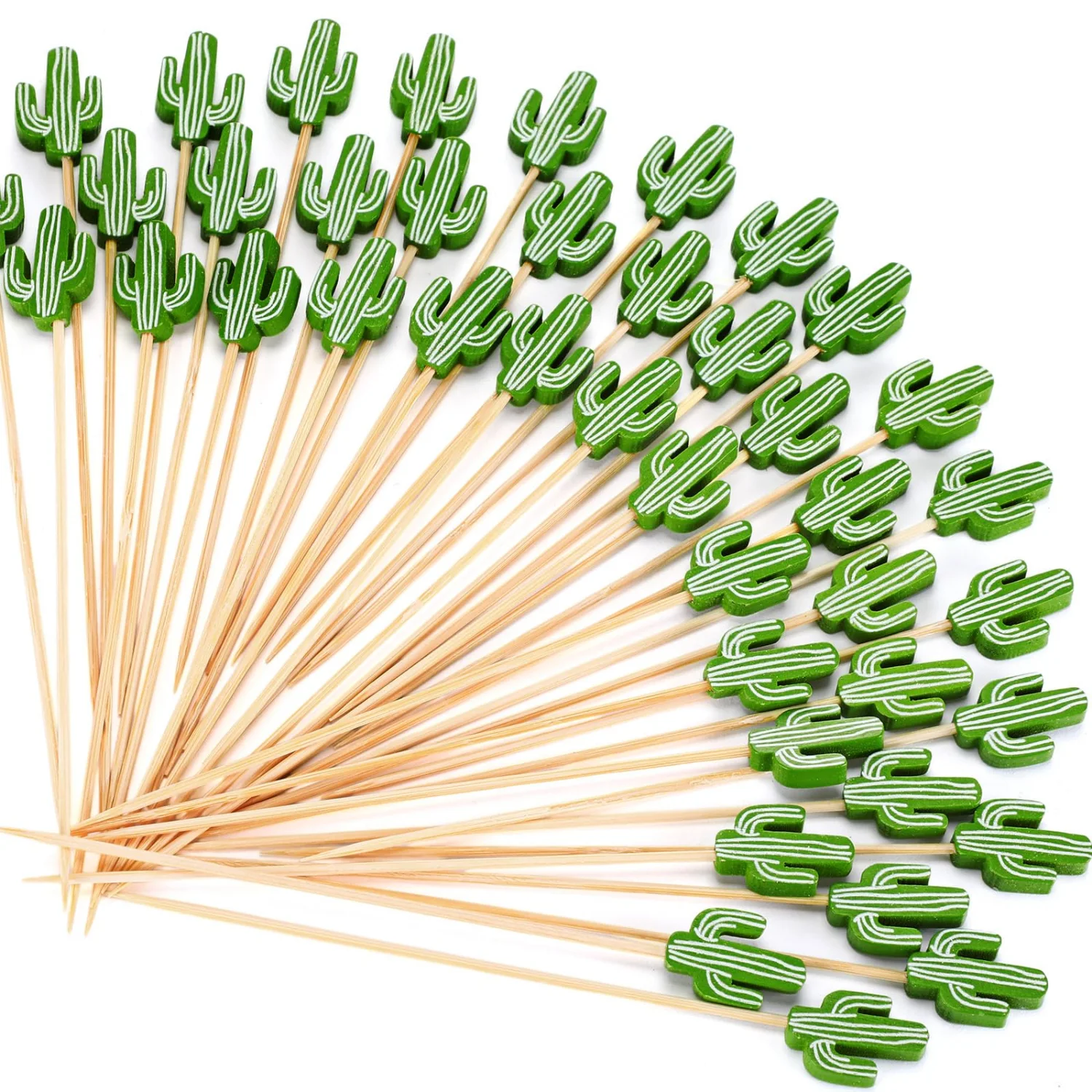 CHENGU Cocktail picks, 400 pcs, Cactus