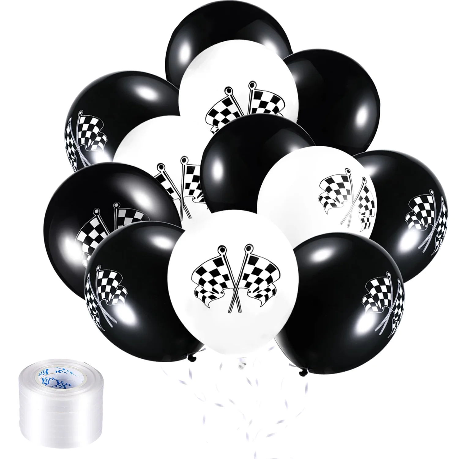 CHENGU Checkered latex balloons