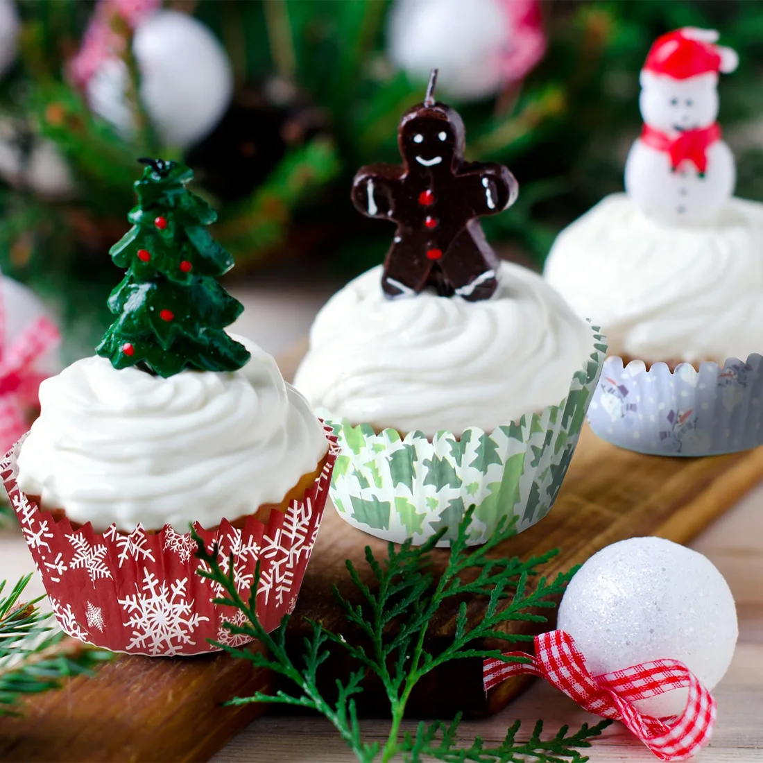 CHENGU Christmas cupcake liners, Candy Styles, view 4