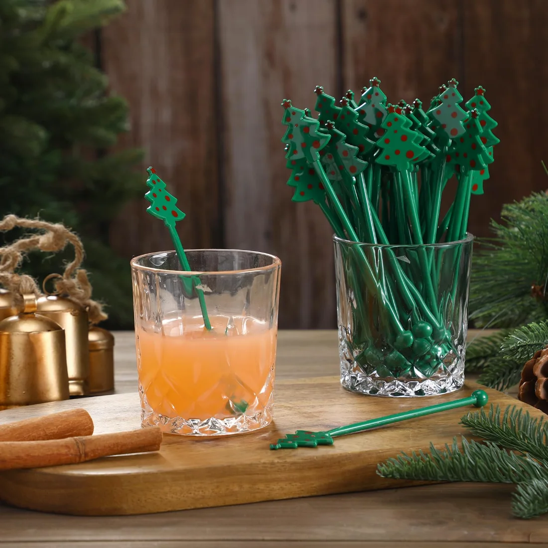 CHENGU Christmas drink stirrers, Christmas Tree, view 2