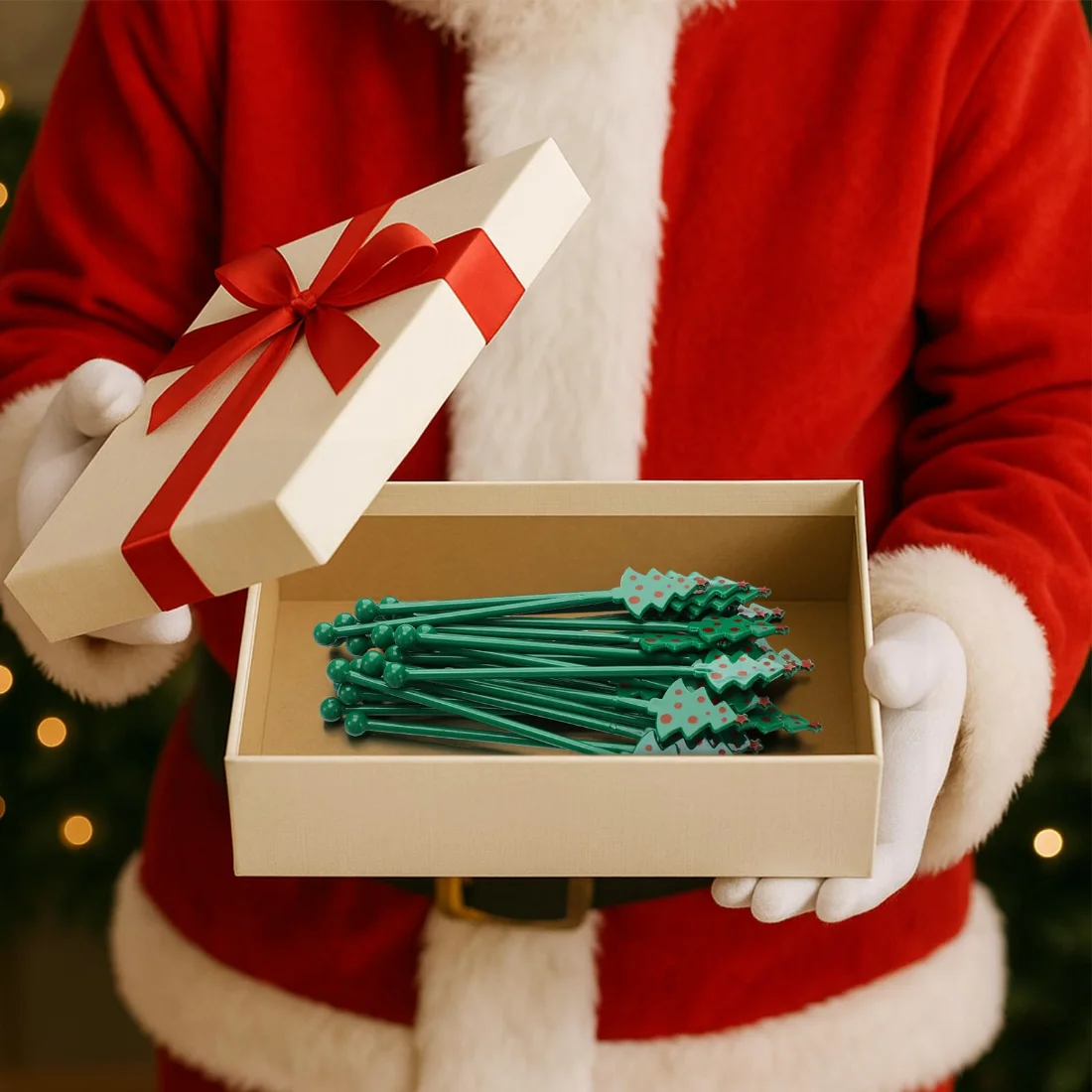 CHENGU Christmas drink stirrers, Christmas Tree, view 4