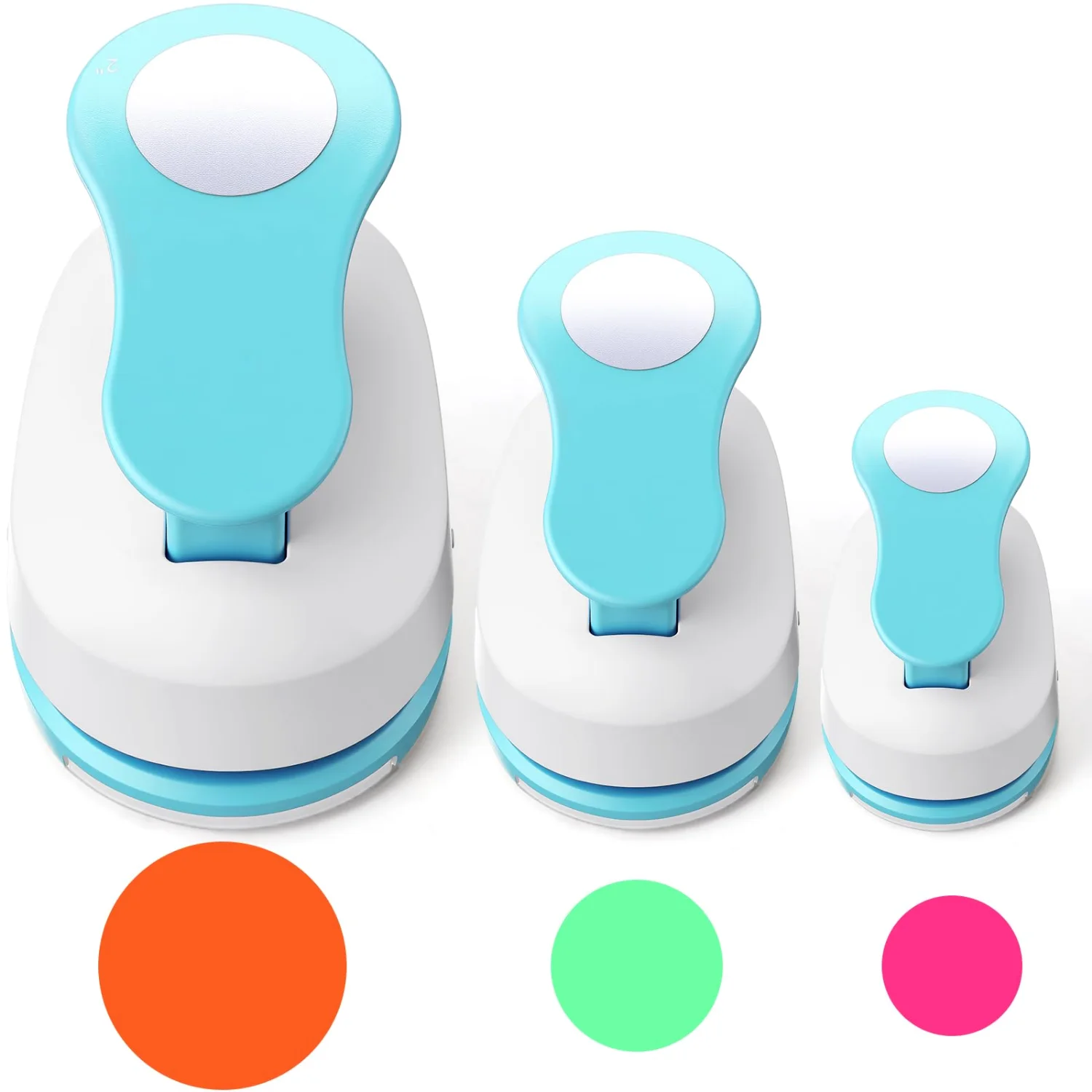 CHENGU Large hole punch set, Blue, Circle