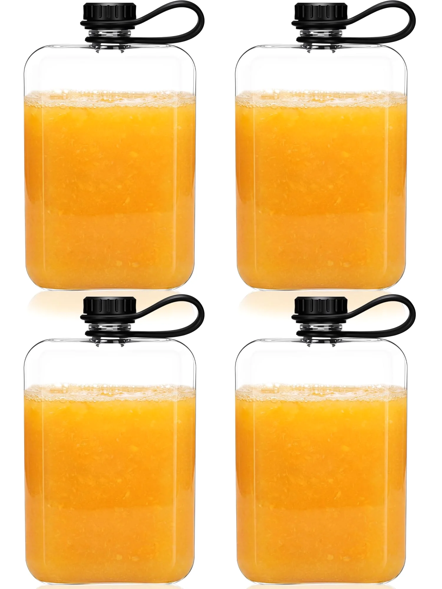 CHENGU Clear plastic pocket flasks