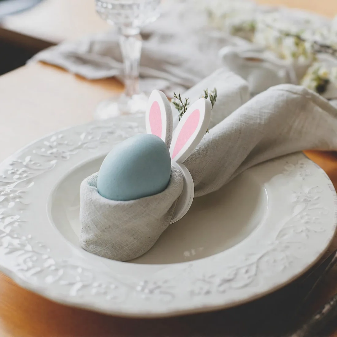 CHENGU Napkin rings, 12 pcs, Colorful, Bunny Ear, view 2