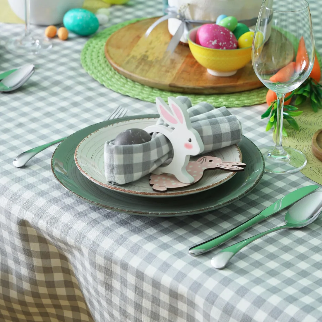 CHENGU Napkin rings, 12 pcs, Colorful, Rabbit, view 3