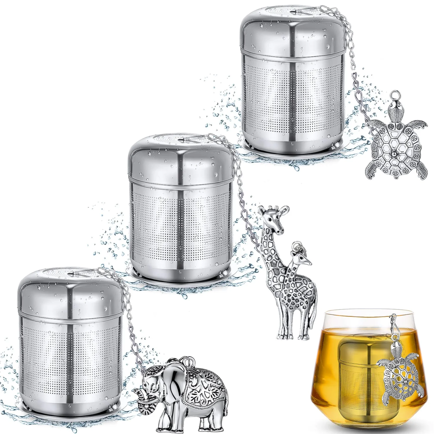 CHENGU Stainless steel tea infusers, Cute