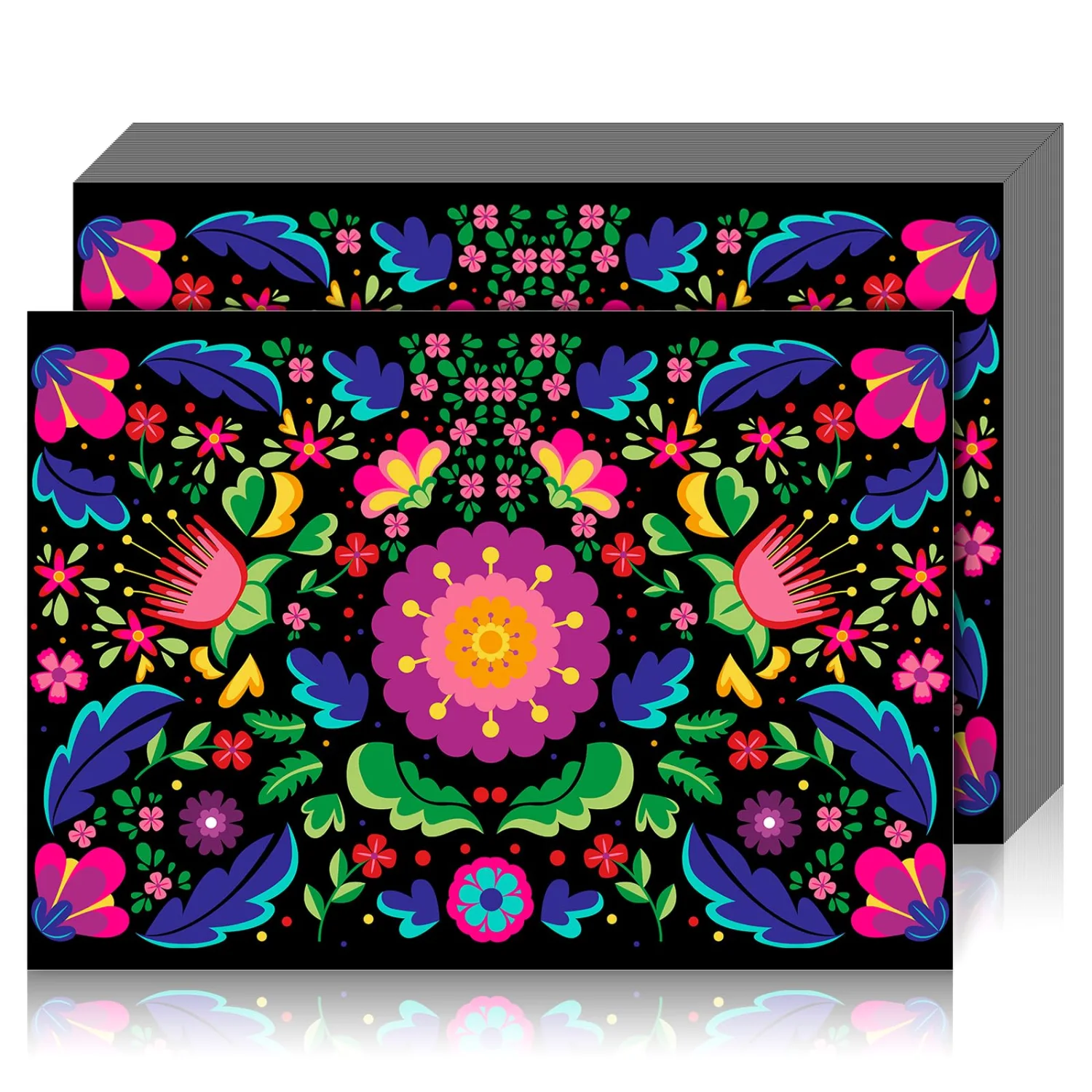 CHENGU Halloween ghost placemats, Mexican