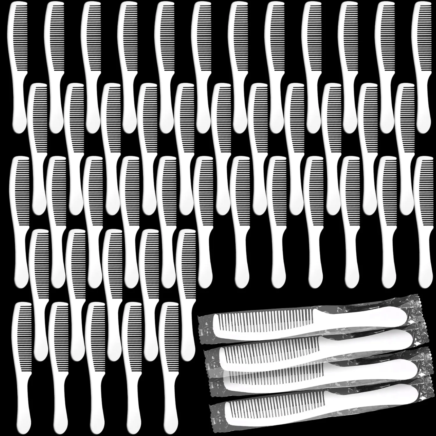 CHENGU Disposable pocket combs, White