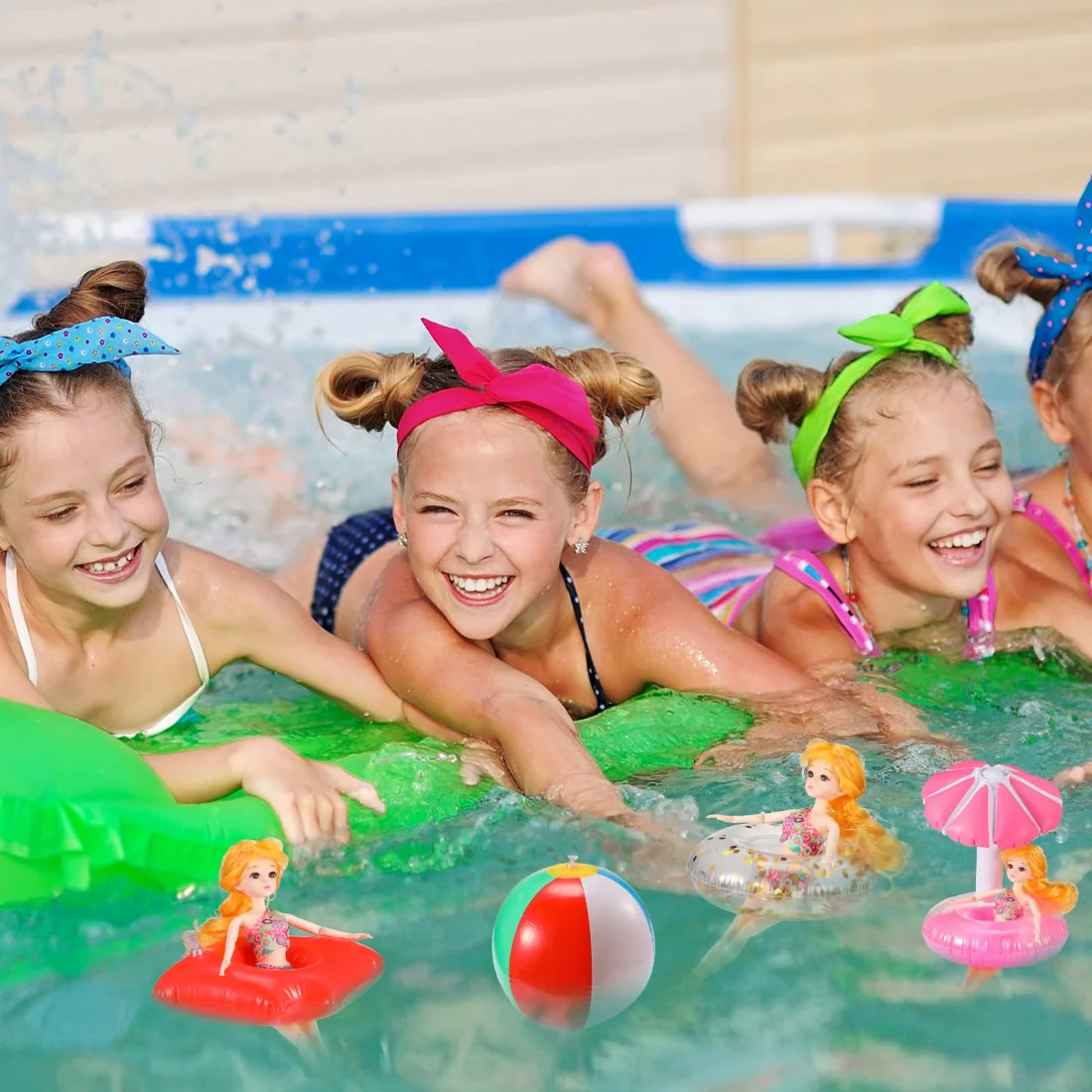 CHENGU Doll pool floaties set, view 2