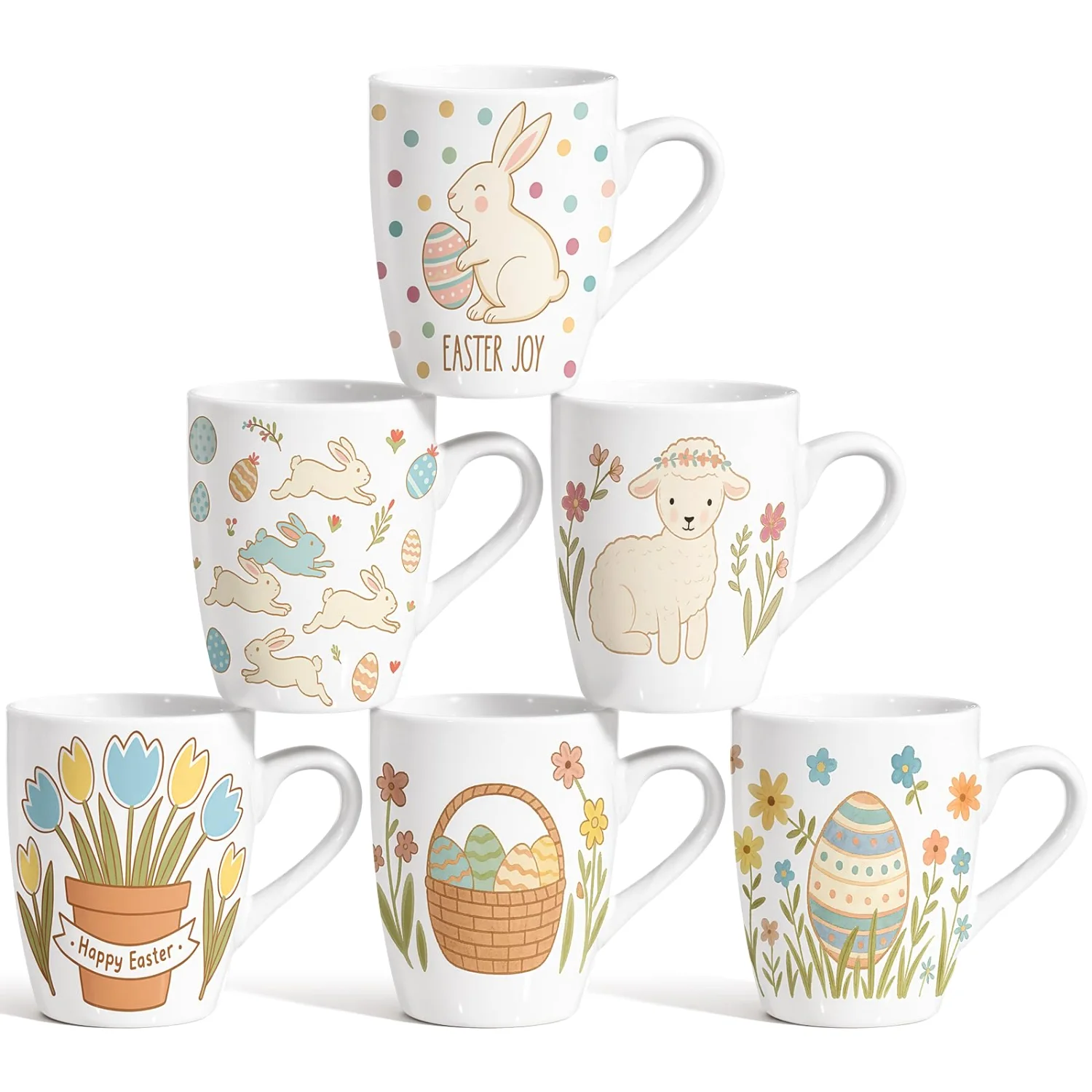 CHENGU Easter bunny ceramic mugs