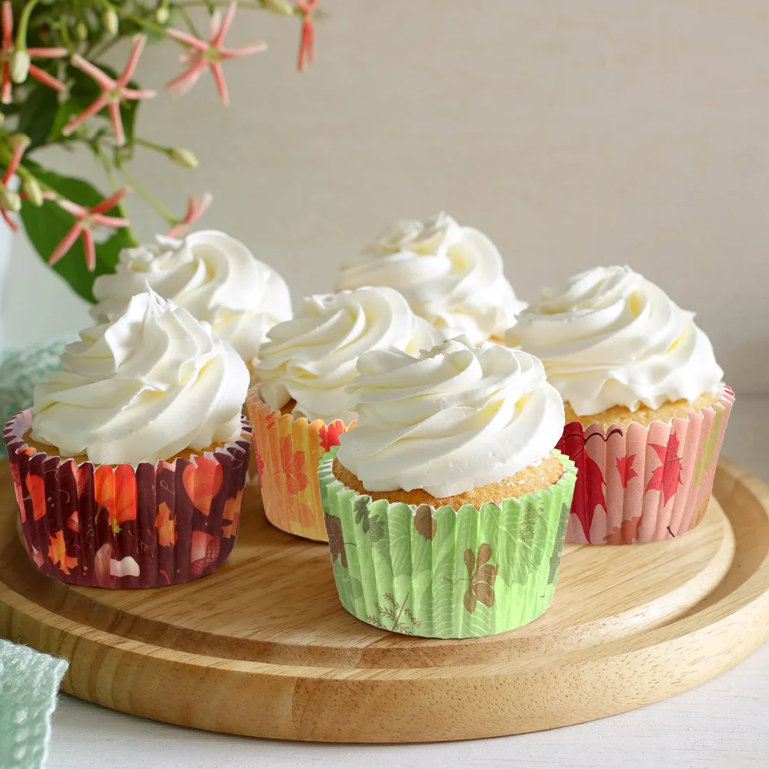 CHENGU Fall cupcake liners, view 2