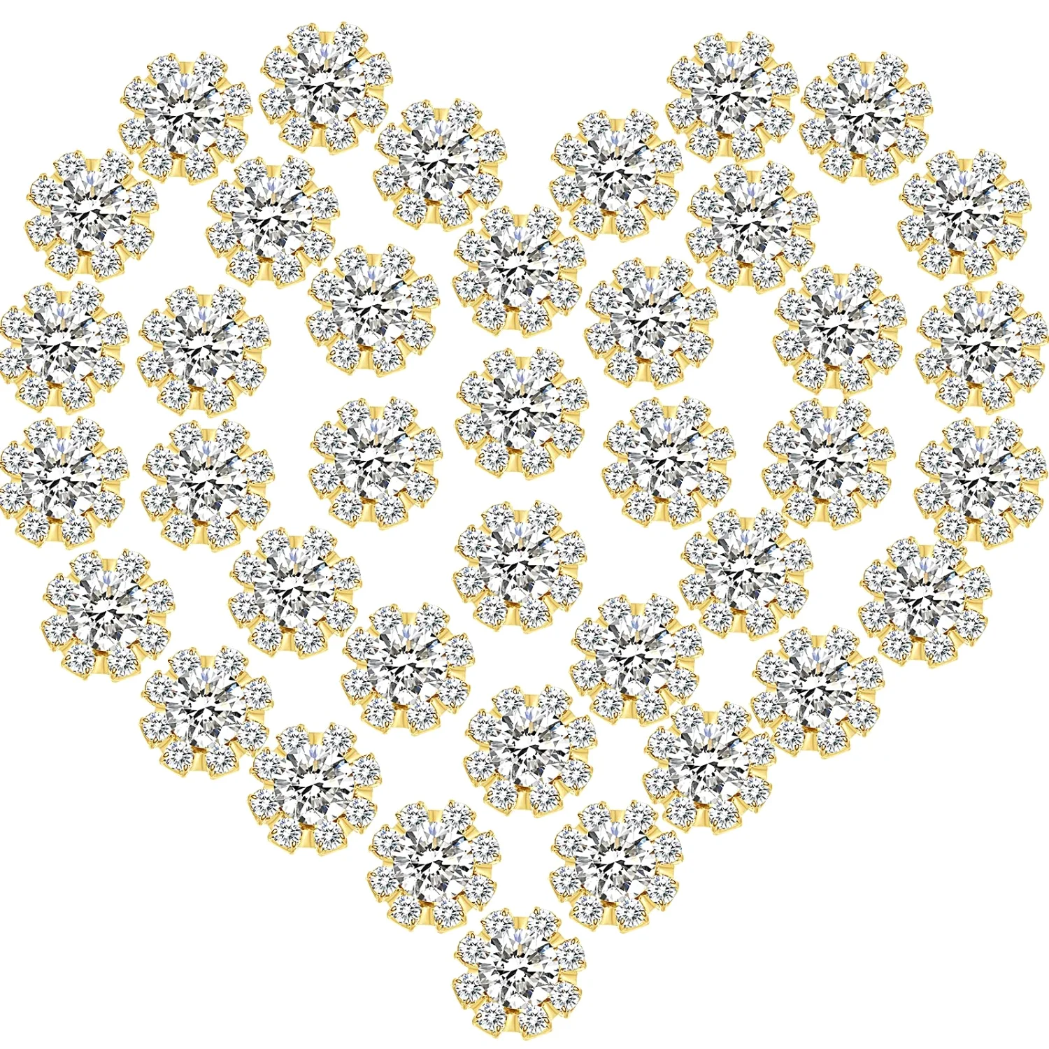 CHENGU Rhinestones and embellishments, Gold