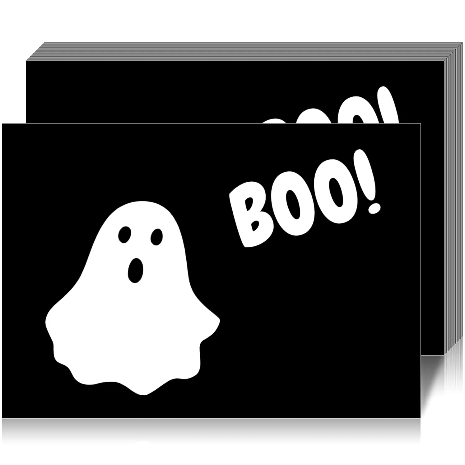 CHENGU Halloween ghost placemats, Black Ghost