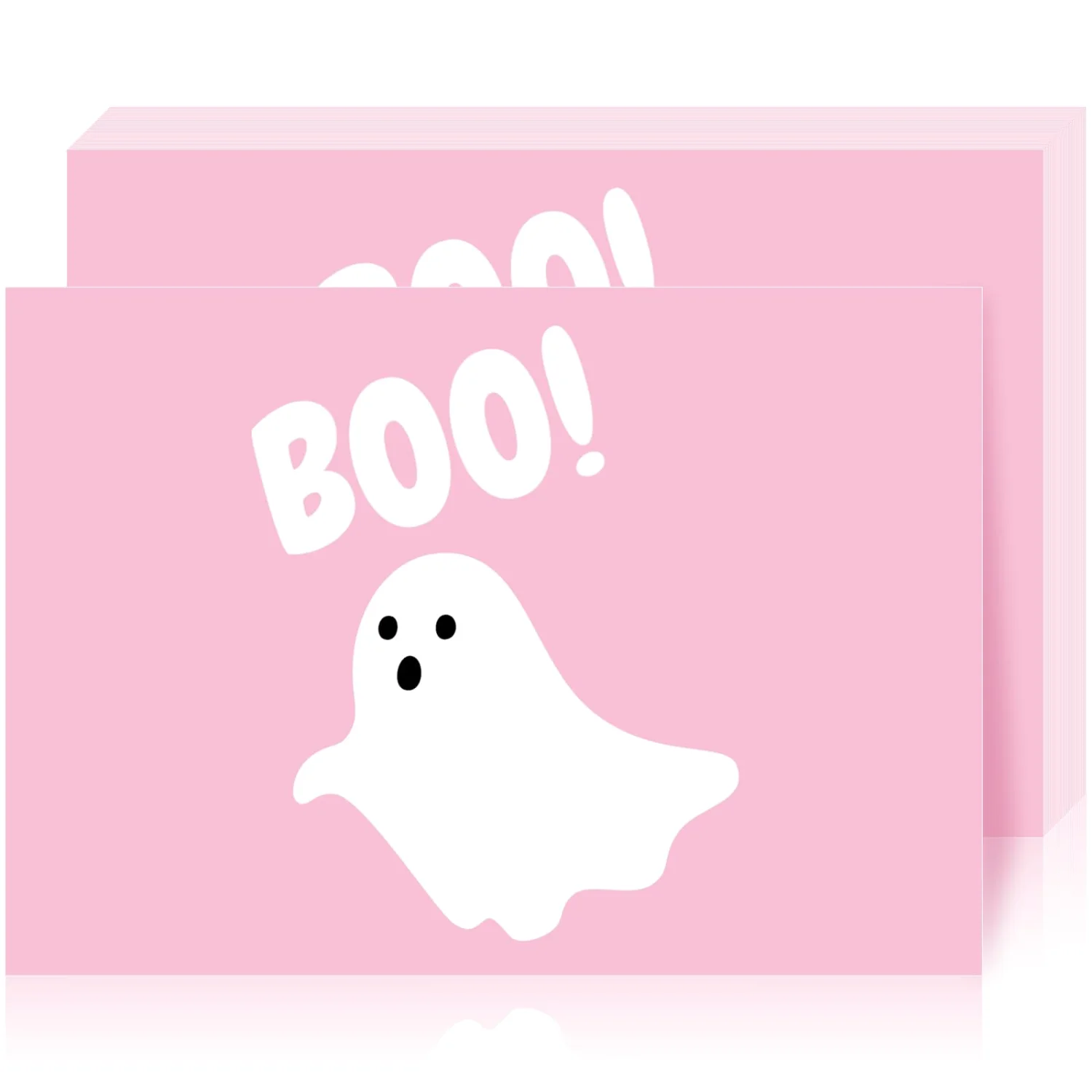 CHENGU Halloween ghost placemats, Pink Ghost