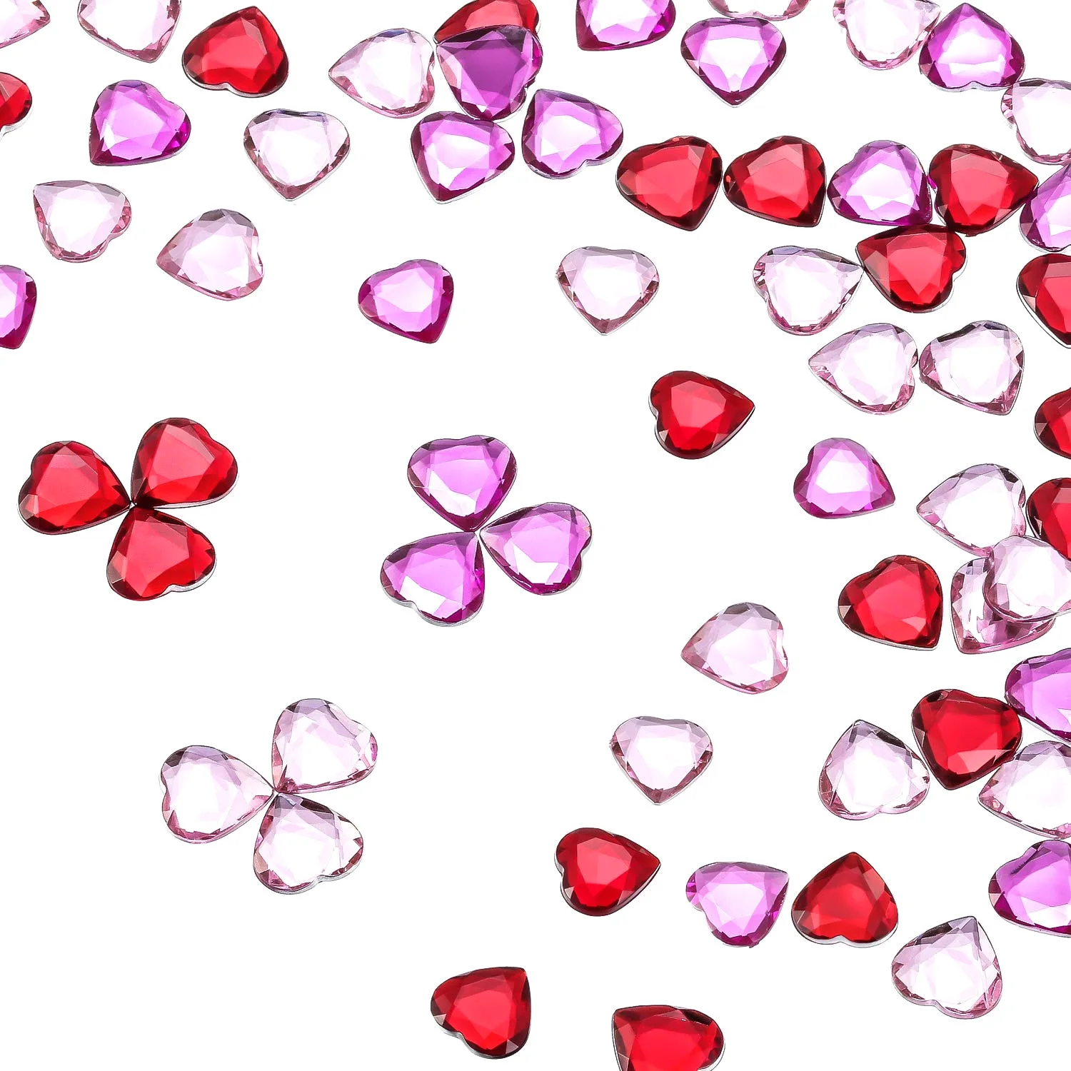 CHENGU Craft supplies, 200 to 300 pcs, Red, Pink, Rose Red, 300 pcs