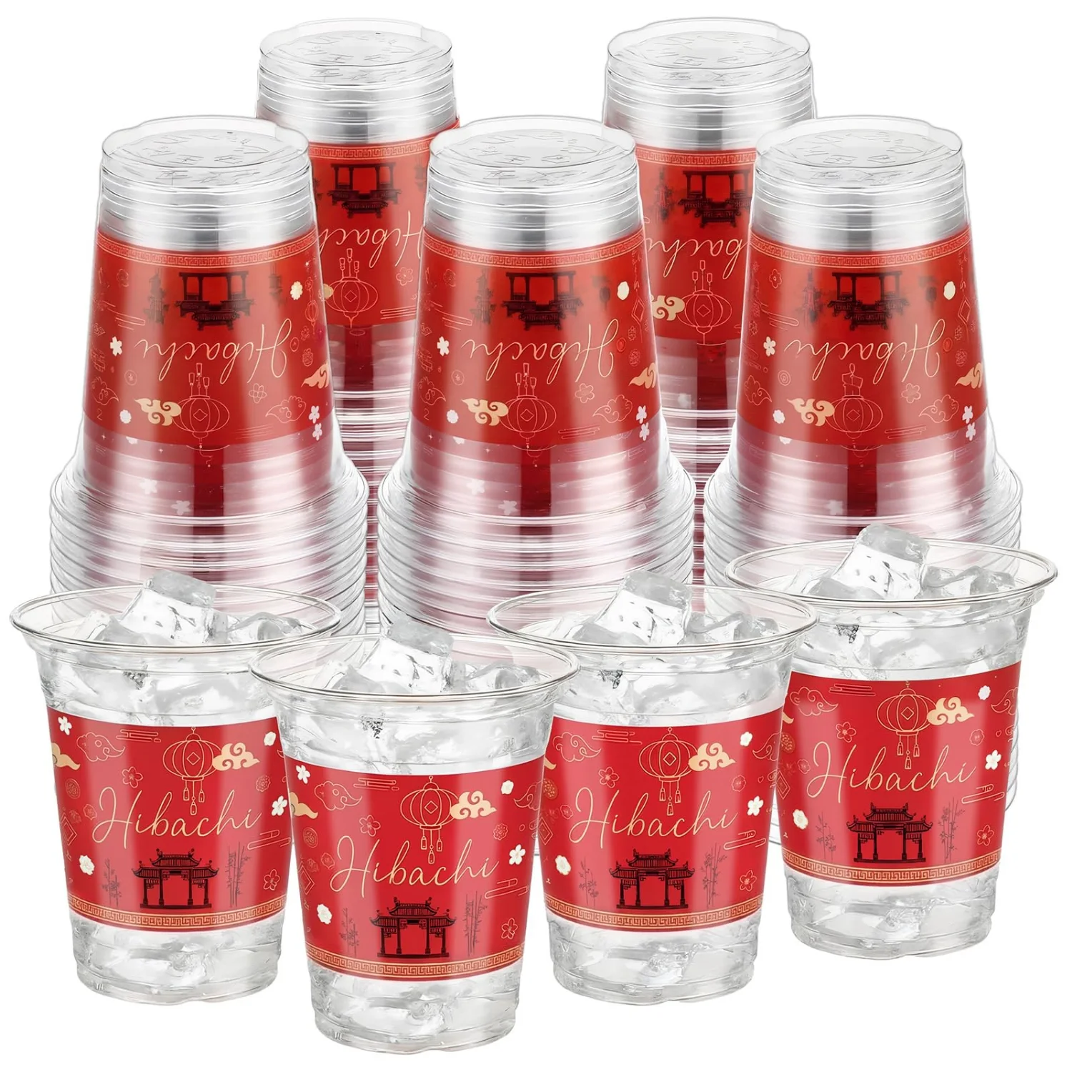 CHENGU Themed disposable party cups, Hibachi