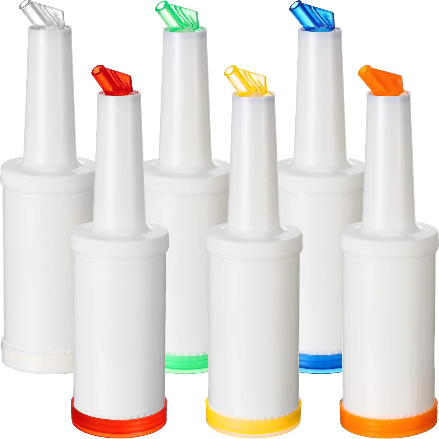 CHENGU Bar juice pour bottles, 34 oz, Colorful, 6 pcs