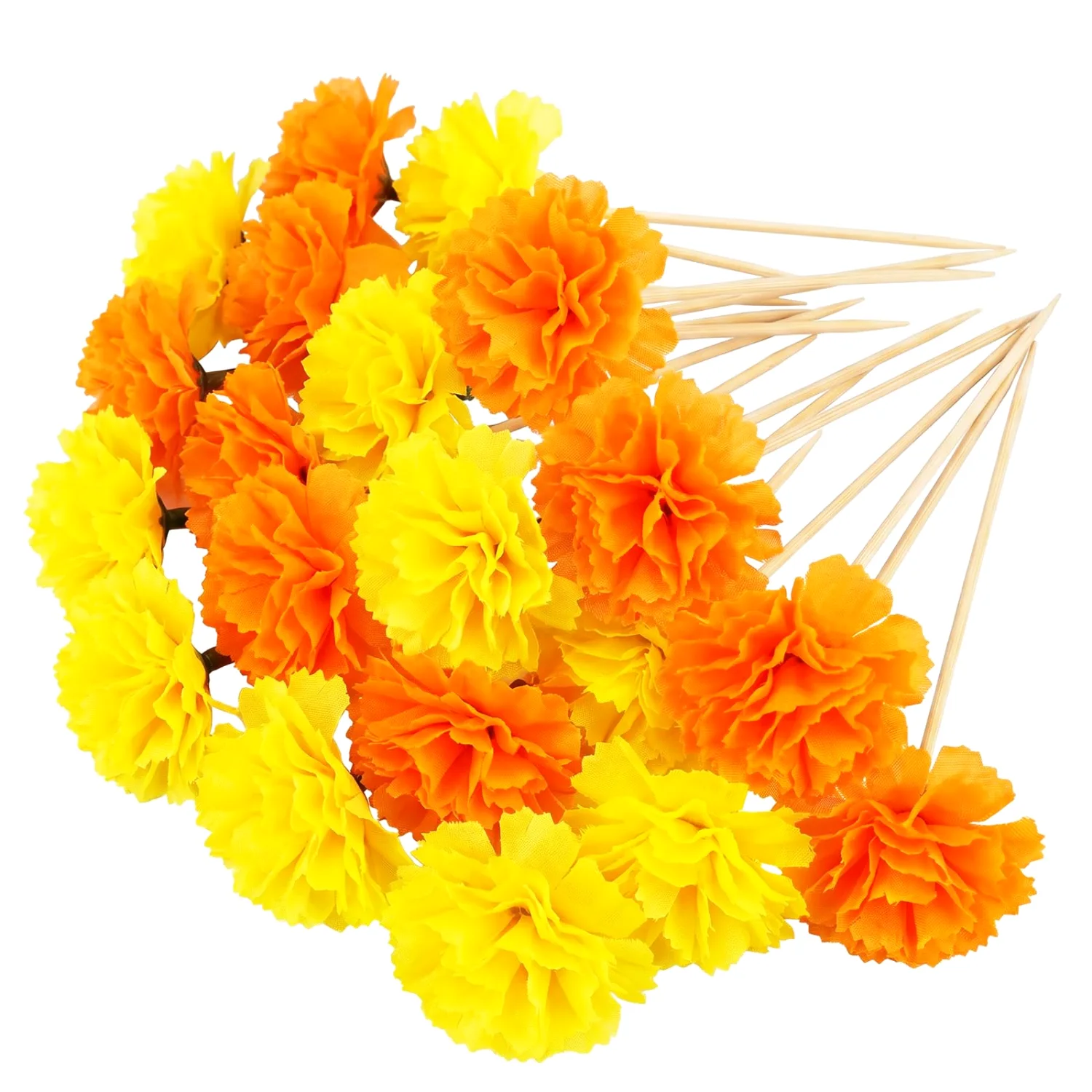 CHENGU Flower cocktail picks, Marigold