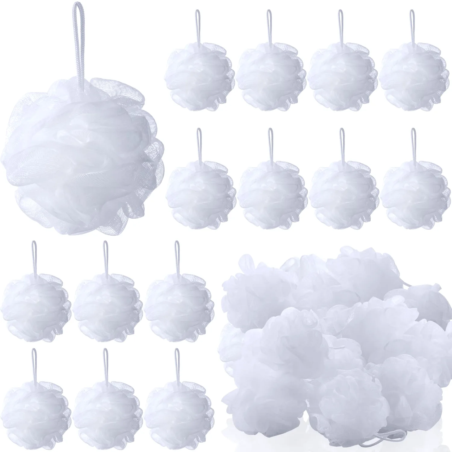 CHENGU Loofahs, puffs and sponges, White