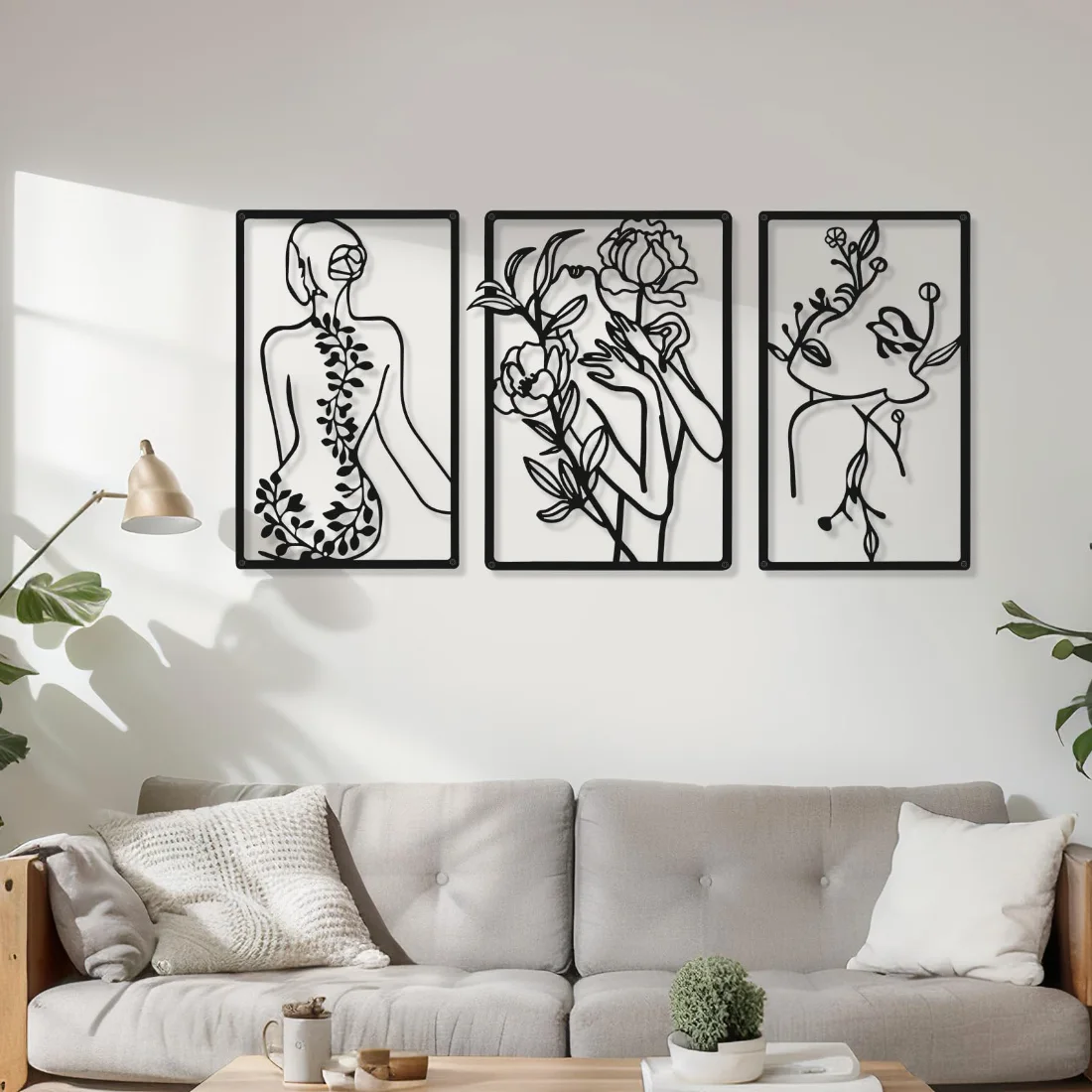 CHENGU Abstract woman line wall art, Lovely, view 2