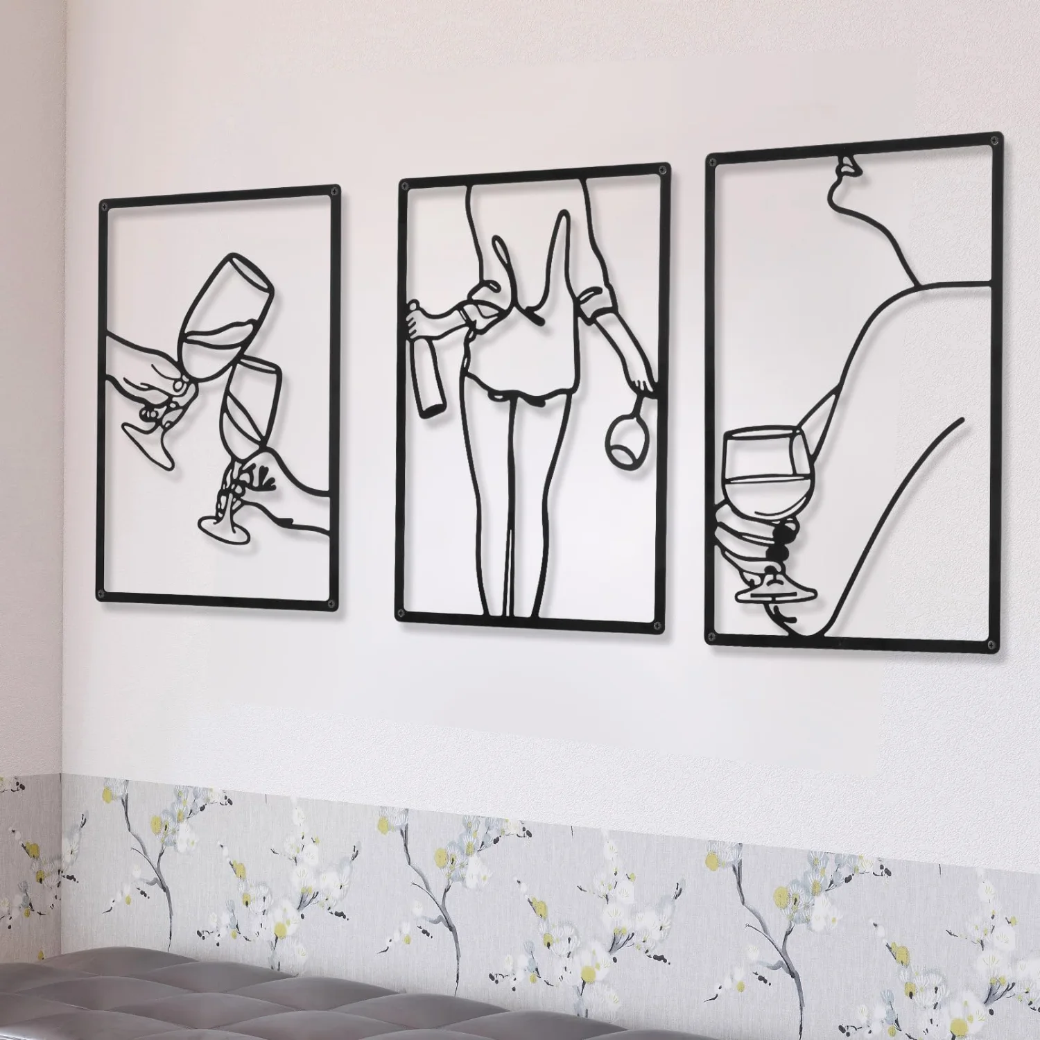 CHENGU Abstract woman line wall art, Novel