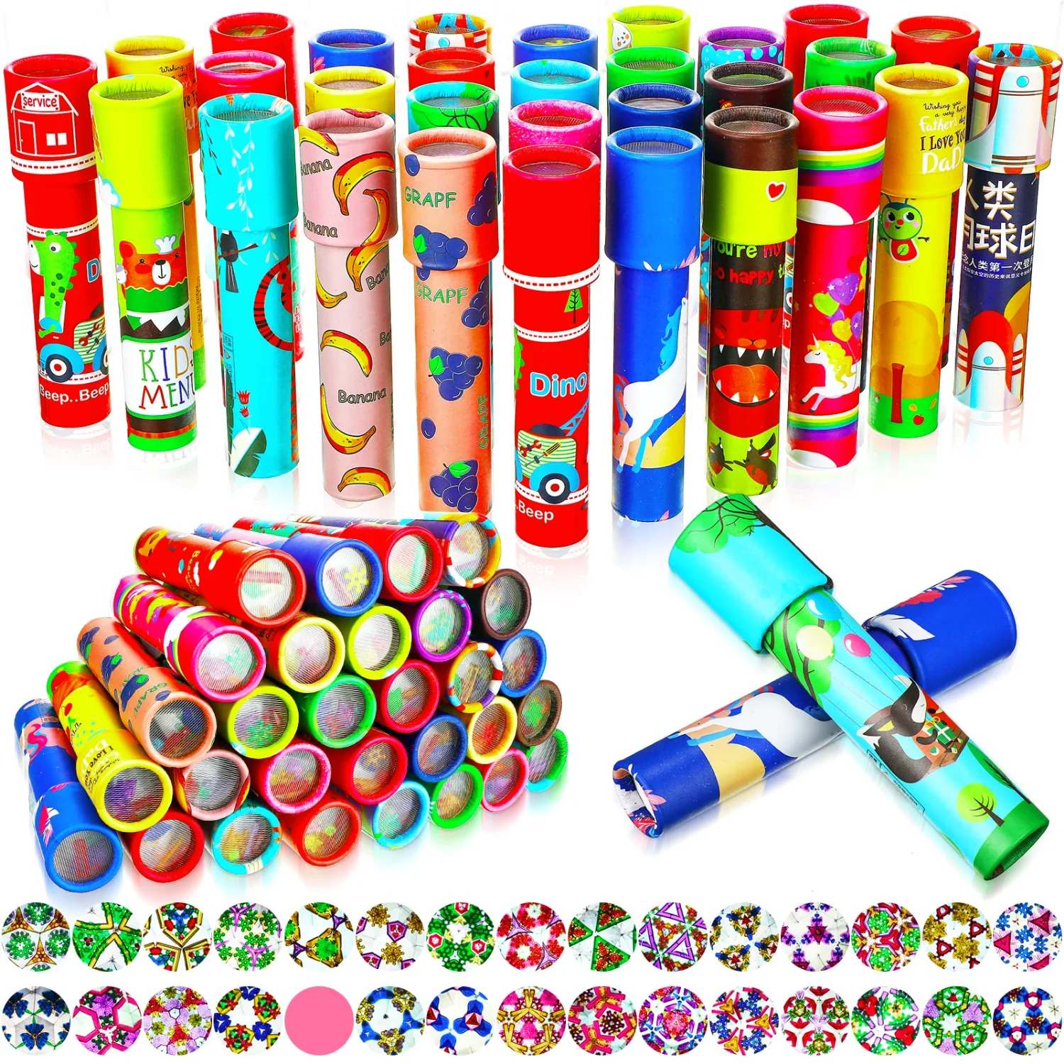 CHENGU Mini kaleidoscope toys