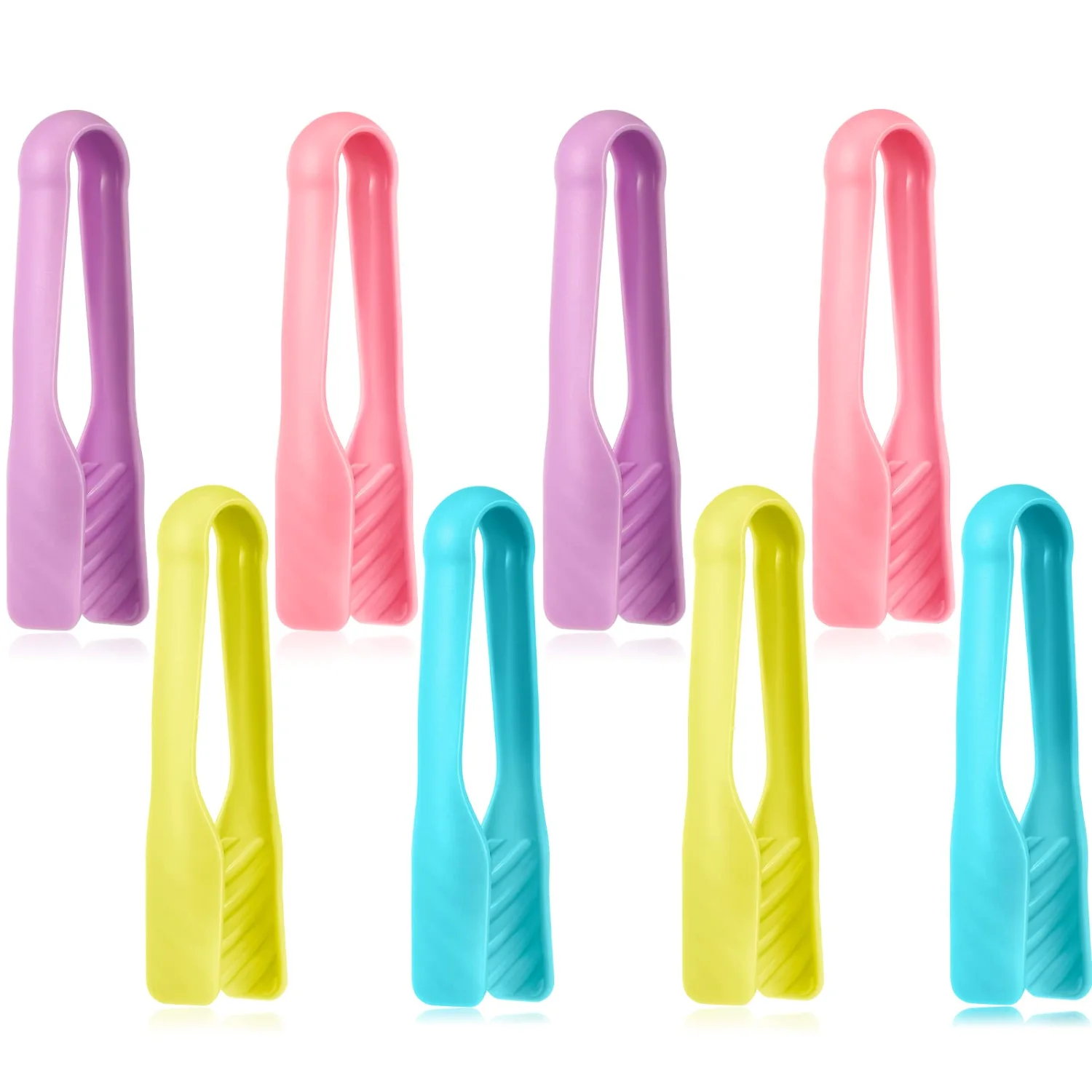 CHENGU Mini plastic cooking tongs
