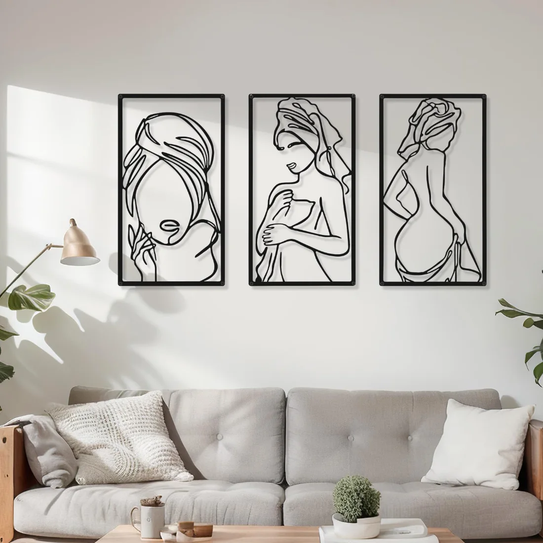 CHENGU Abstract woman line wall art, Pretty, view 2