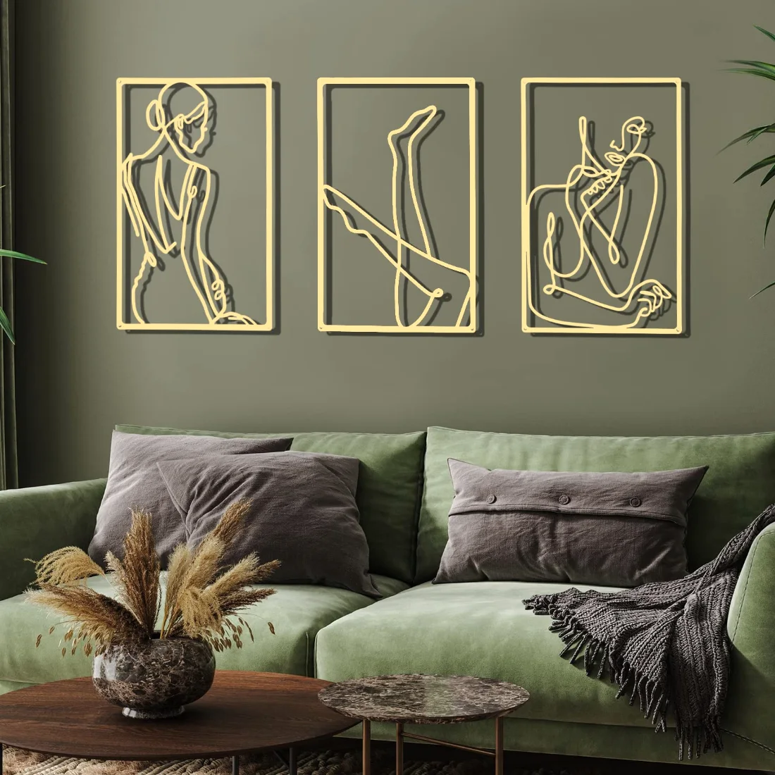 CHENGU Wall art and home decor, 3 pcs, 12.99 x 11.1 inches, Vivid, view 5