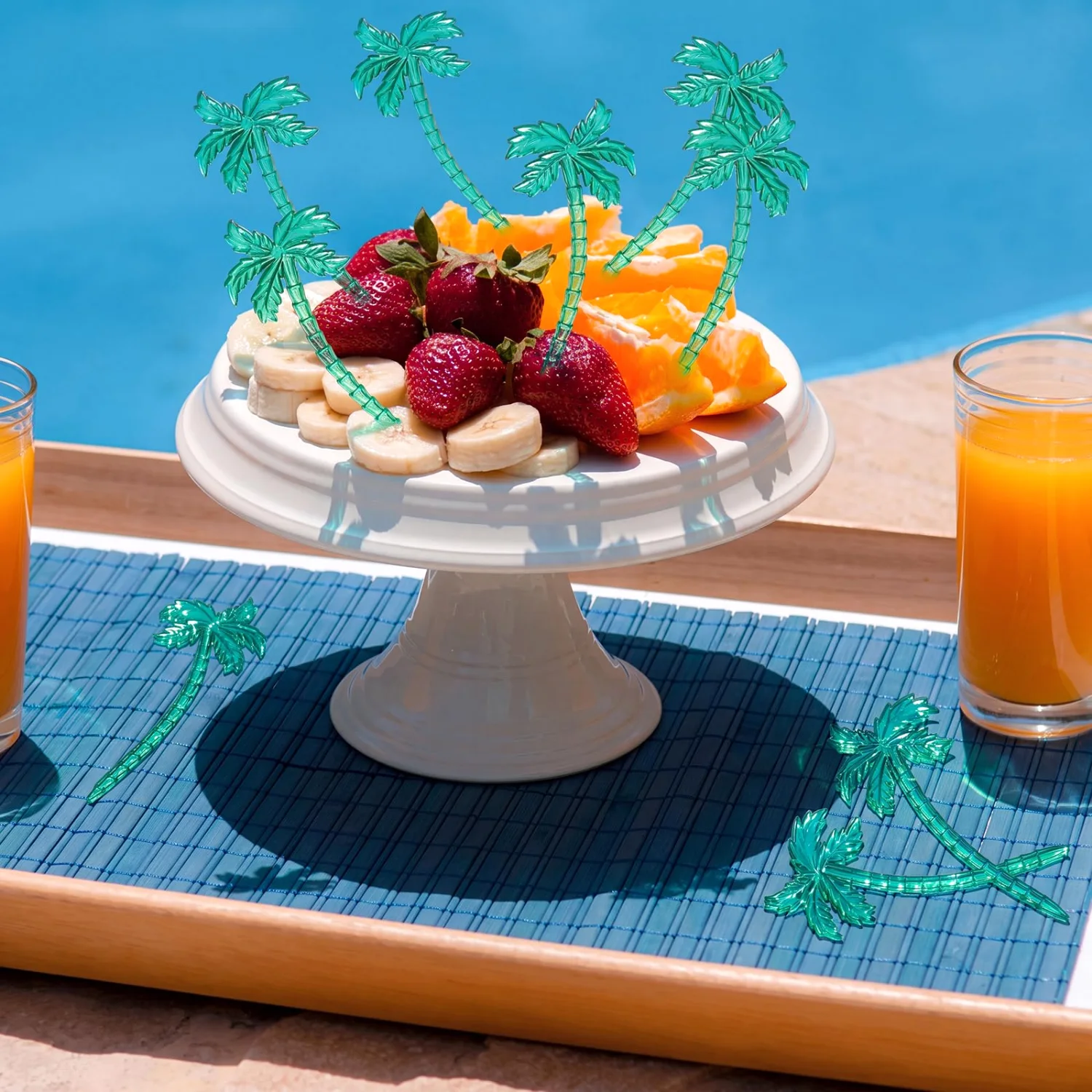 CHENGU Palm tree cocktail picks