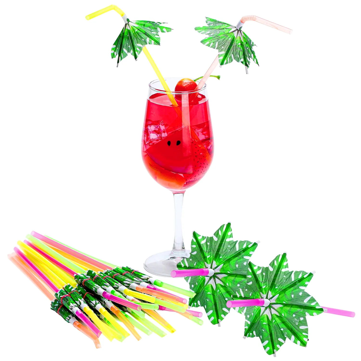 CHENGU Straws, Palm Tree
