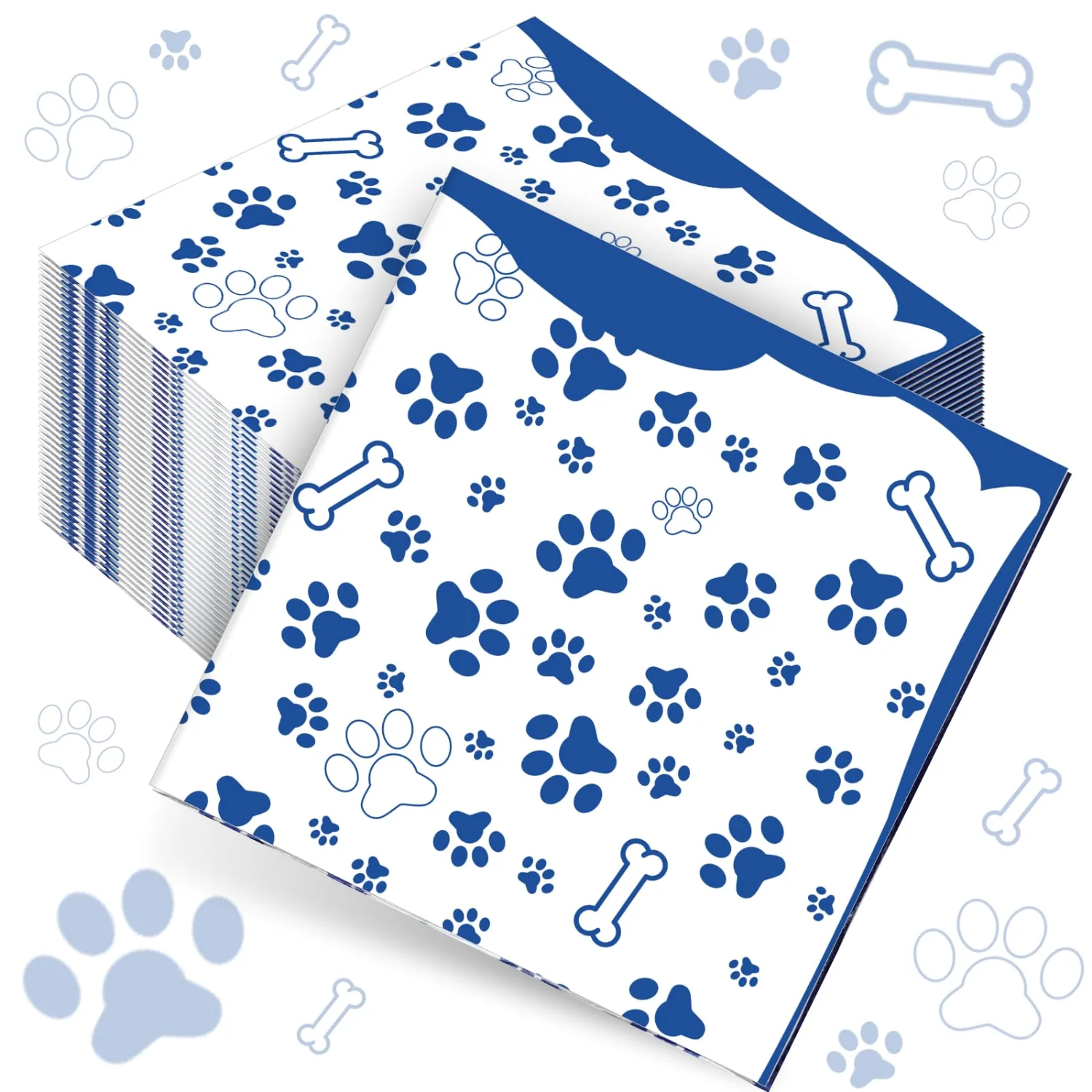 CHENGU Napkins and tableware, Blue