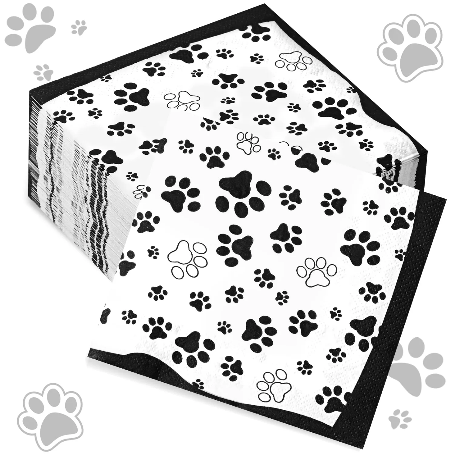 CHENGU Napkins and tableware, Black