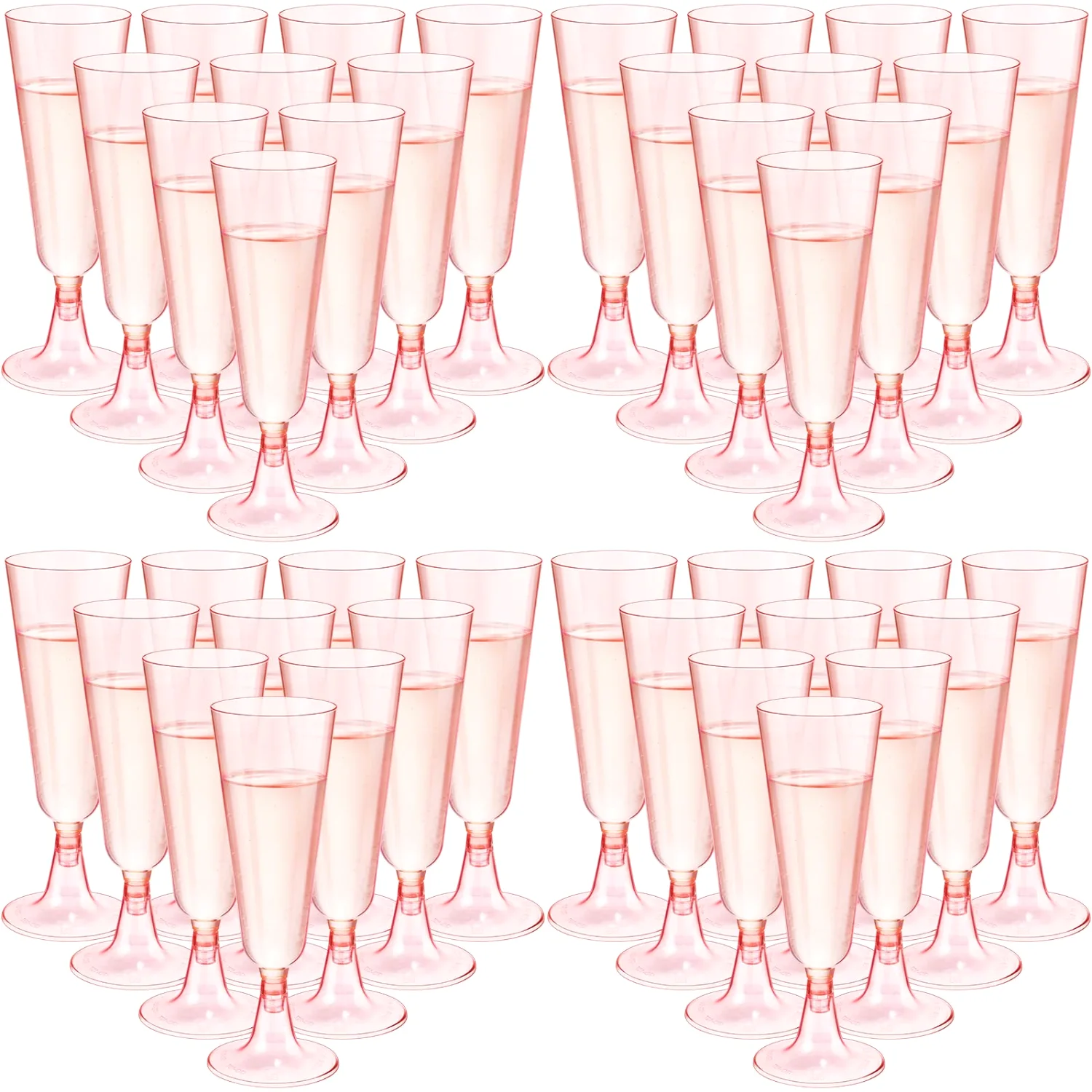 CHENGU Champagne flutes, Pink