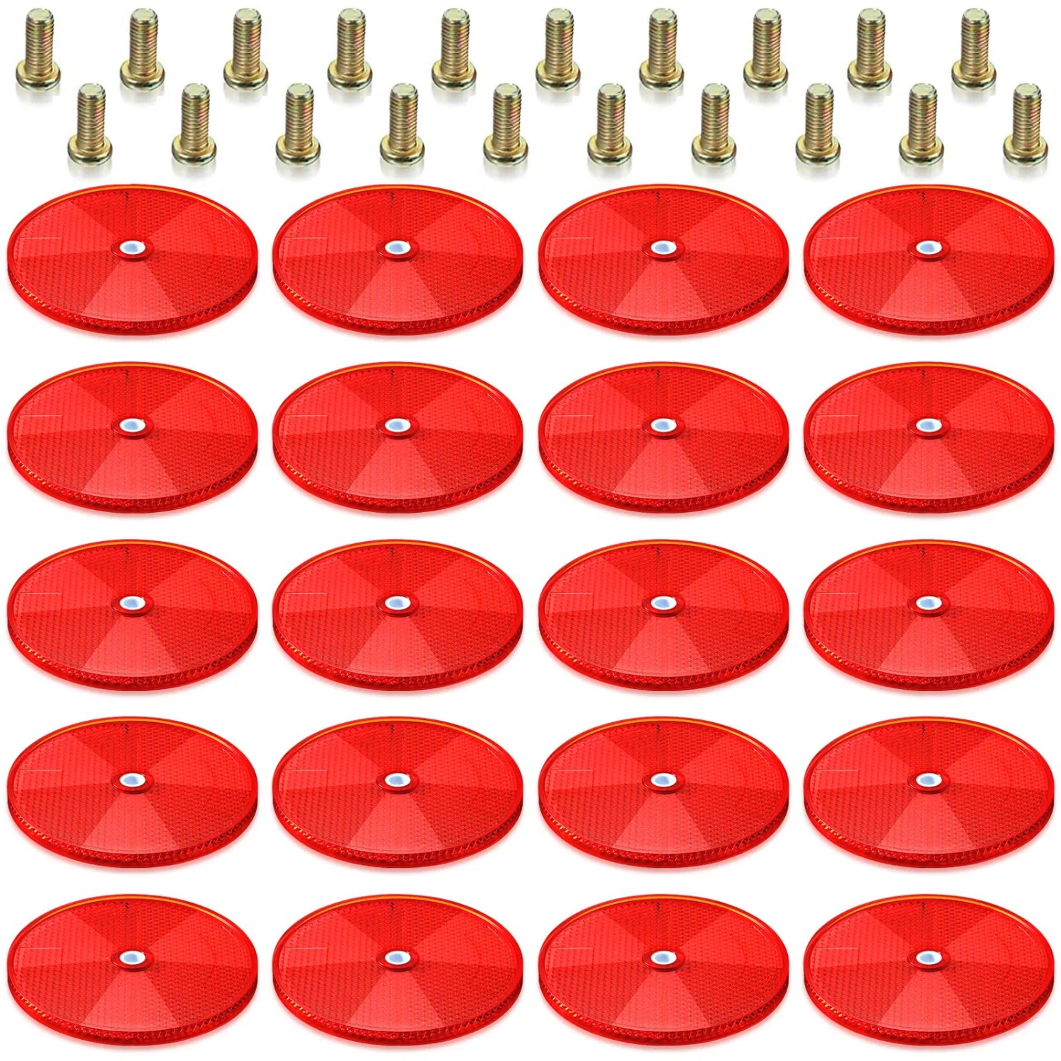 CHENGU Hardware and fixings, 20 pcs, Red