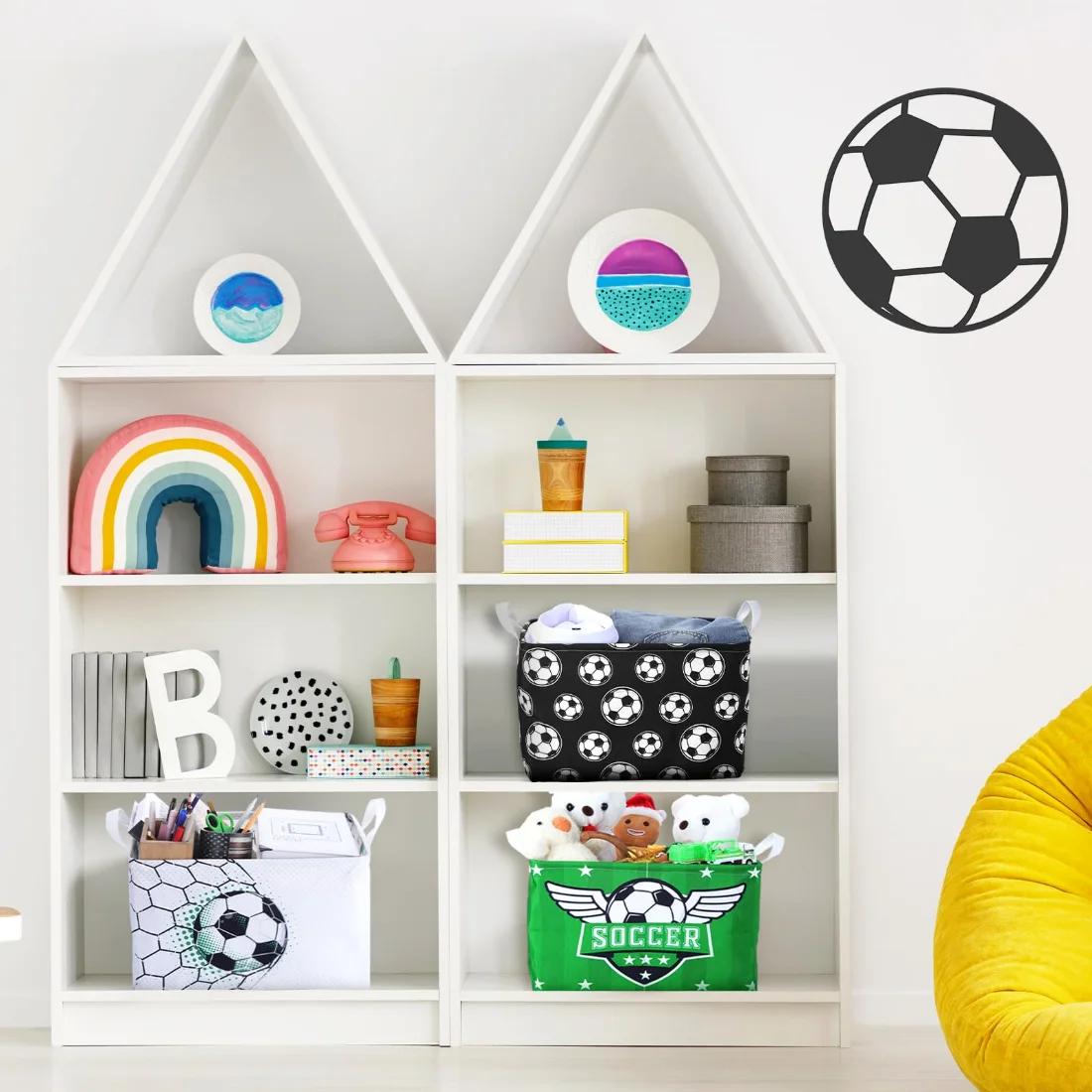 CHENGU Sports storage baskets, Soccer, view 3