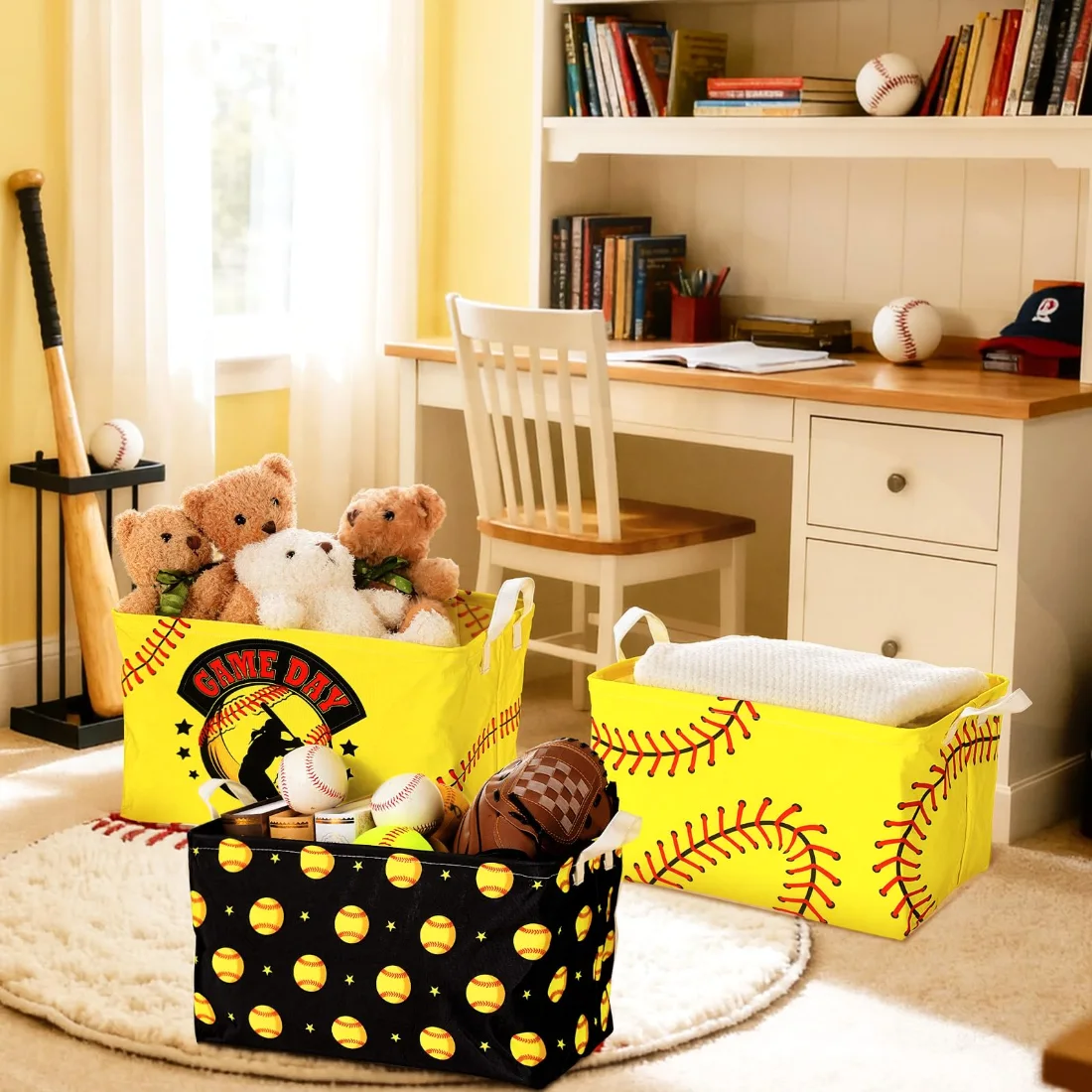 CHENGU Sports storage baskets, Softball, view 2