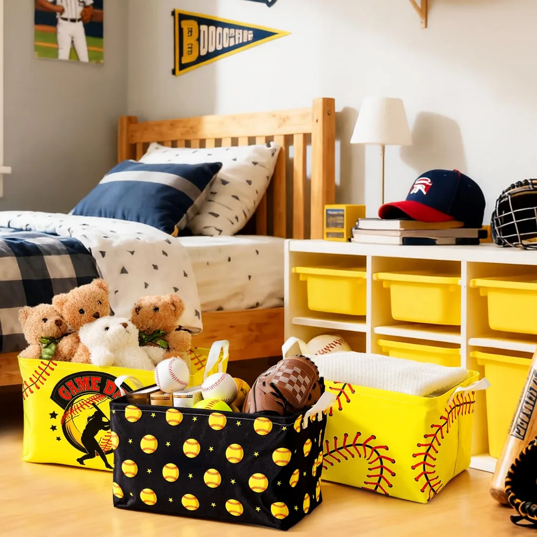 CHENGU Sports storage baskets, Softball, view 3