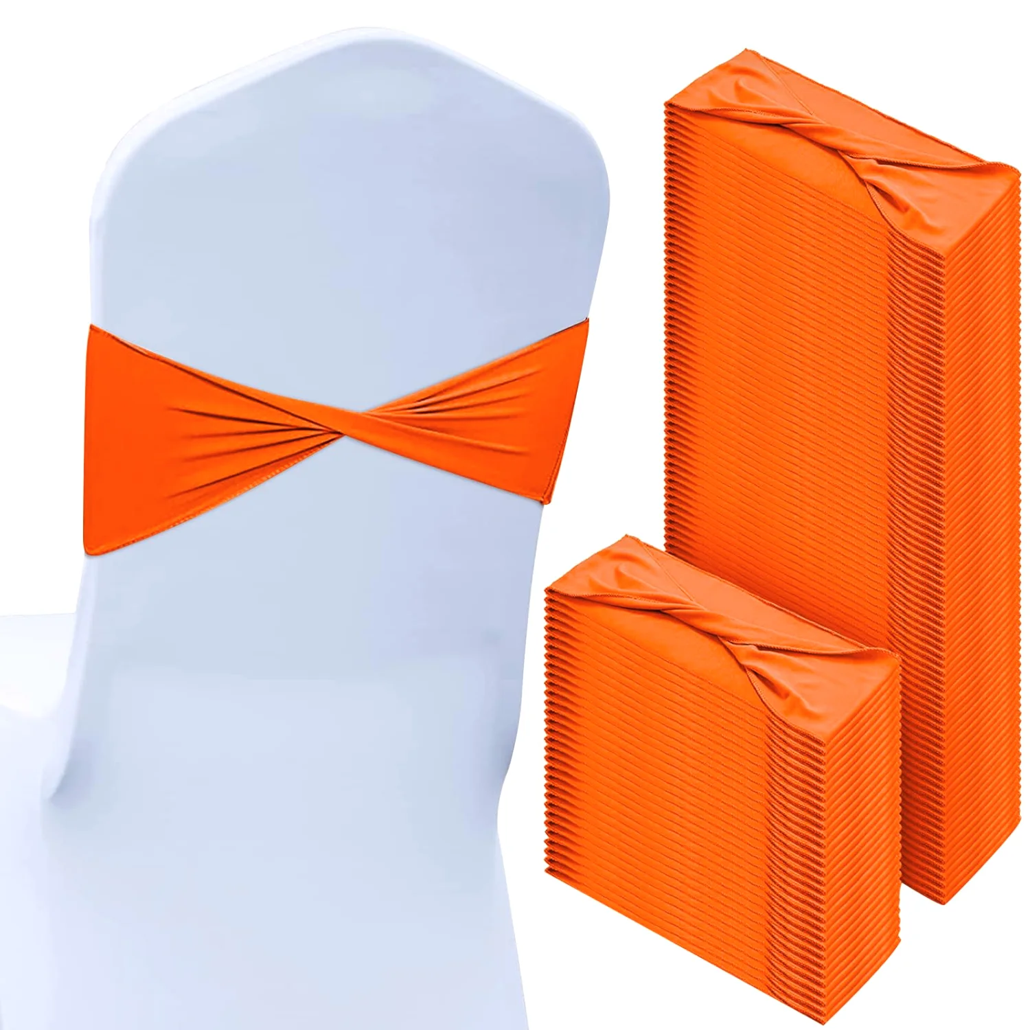 CHENGU Spandex chair sashes, Orange