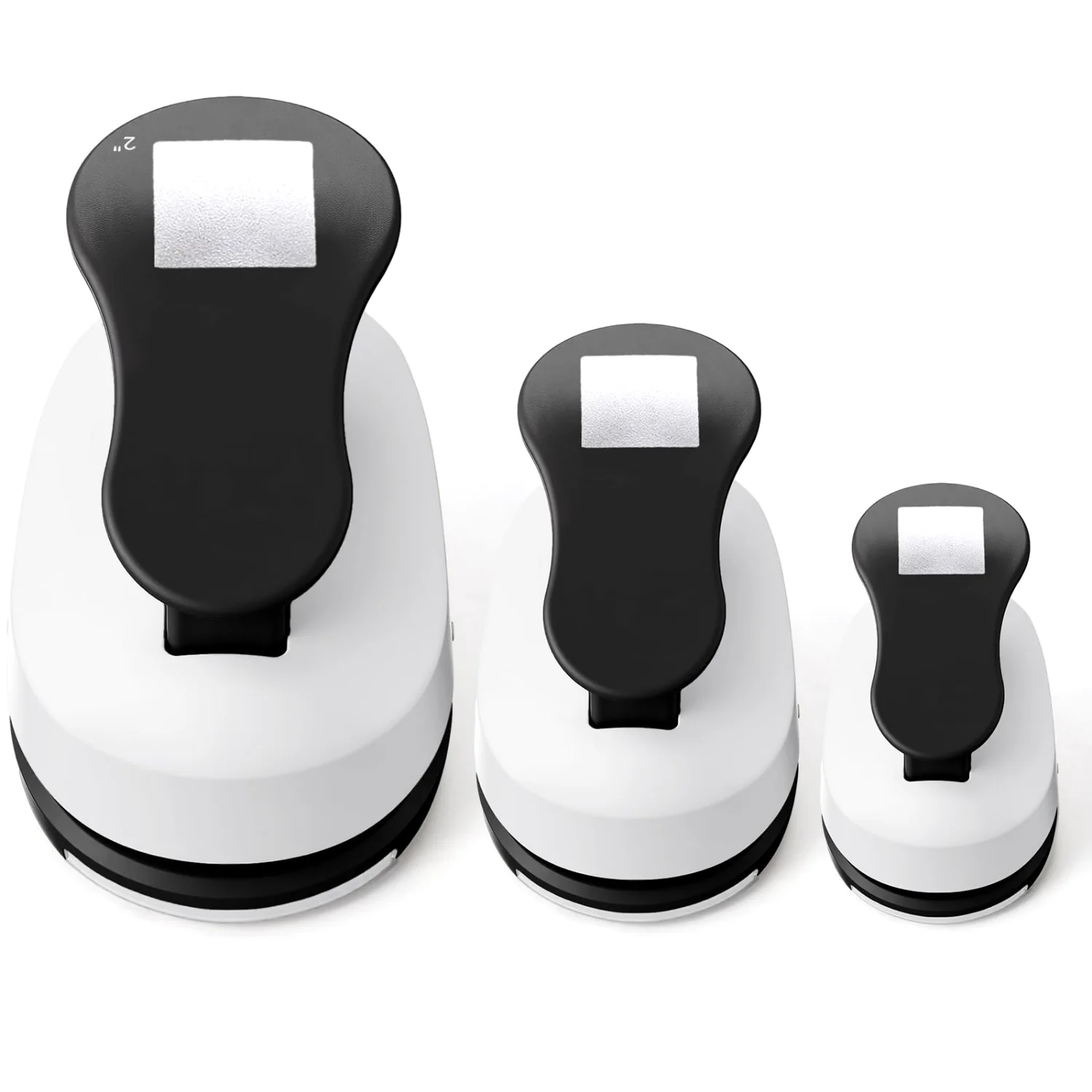 CHENGU Large hole punch set, Black, Square