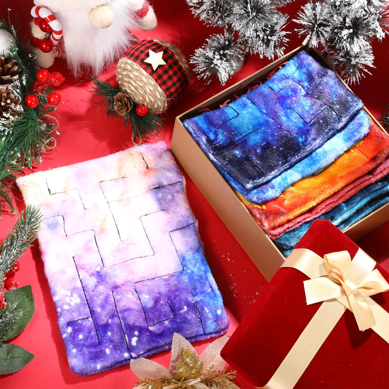 CHENGU Fabric marble maze mats, 8.66 x 6.3 In, Starry Sky