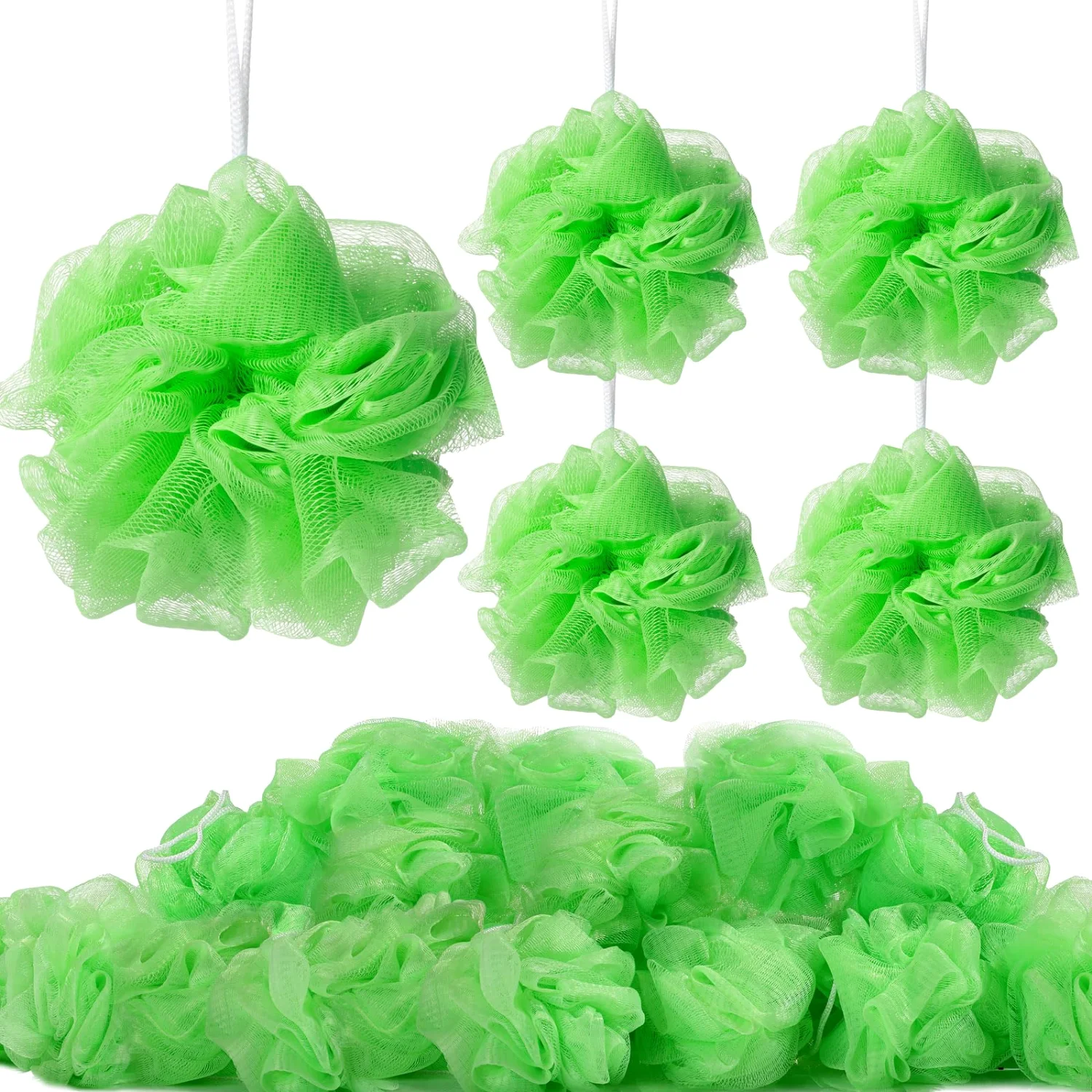 CHENGU Loofah bath sponges, Green