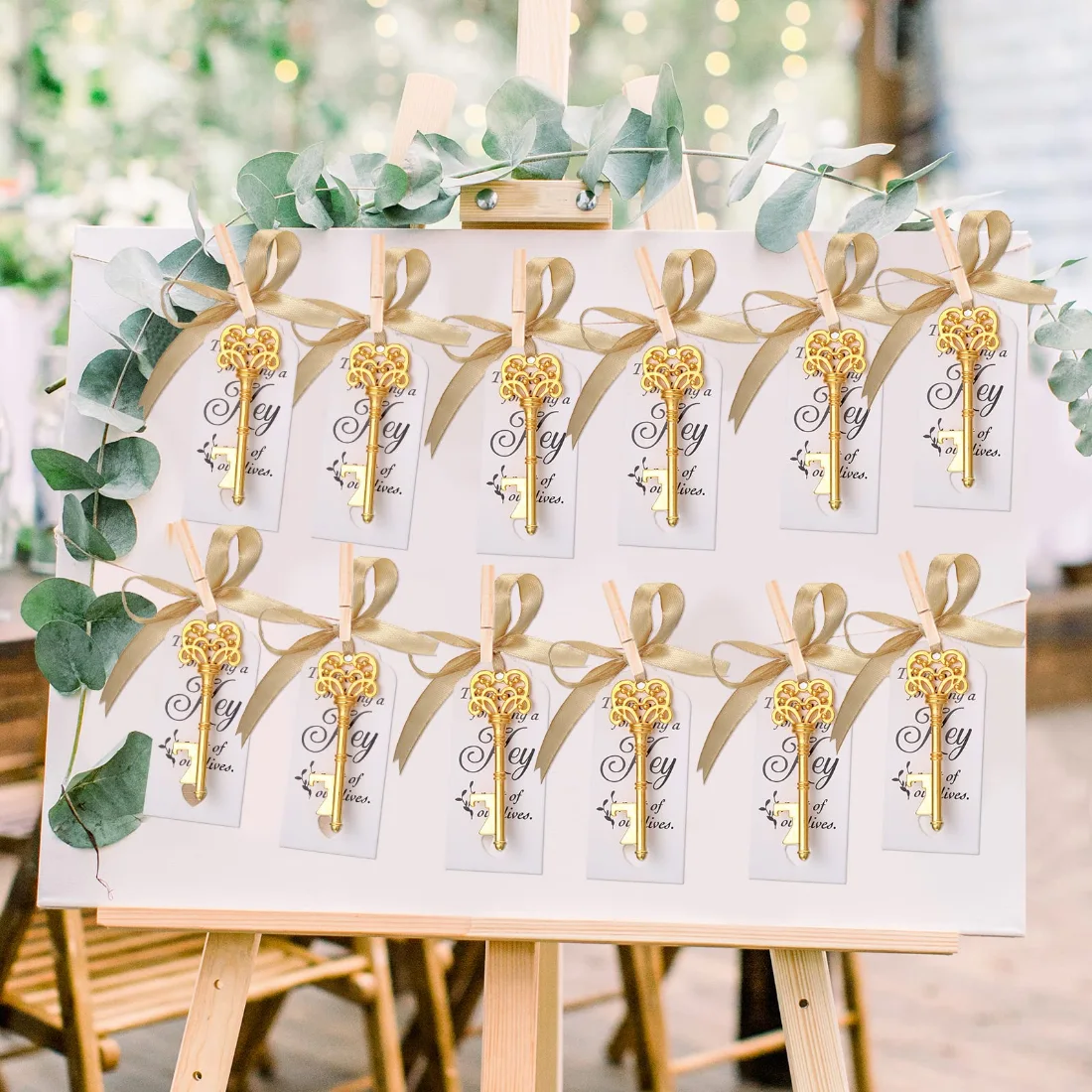 CHENGU Guest favors and keepsakes, 100 sets, Gold, view 4