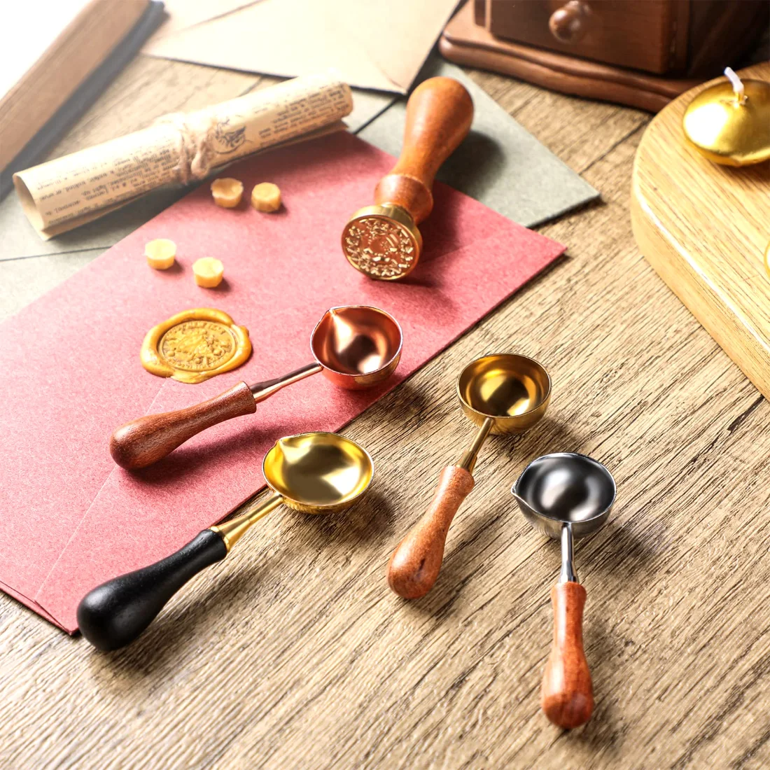CHENGU Wax seal melting spoons, view 4